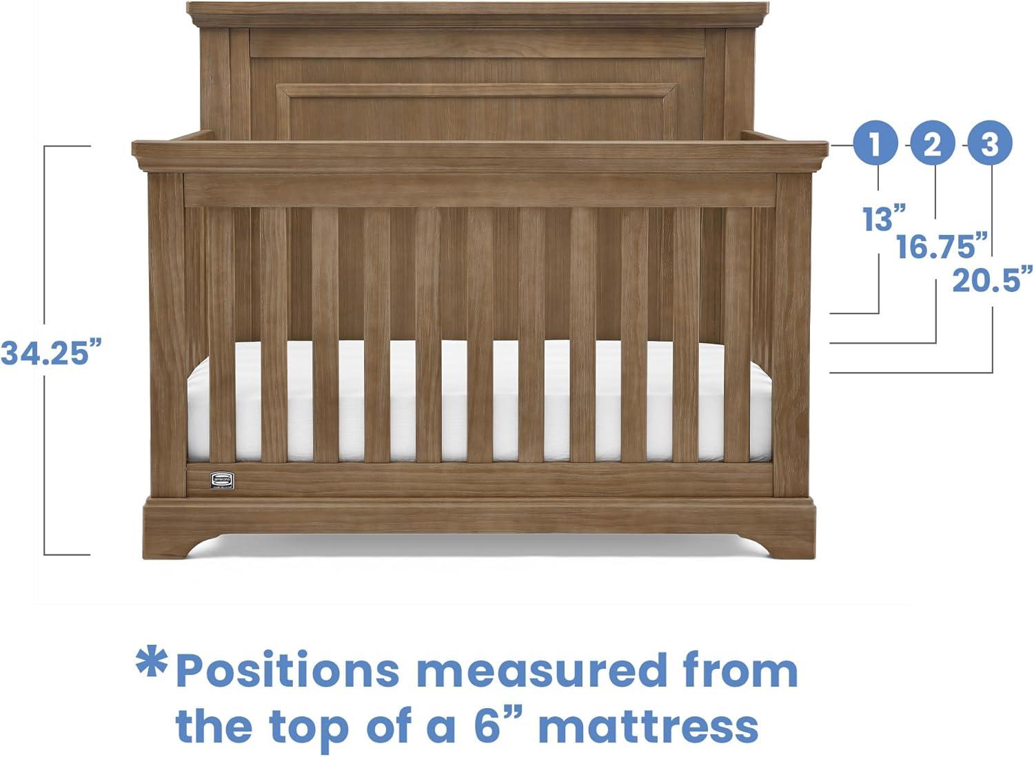 Simmons Kids Paloma 4-in-1 Convertible Baby Crib