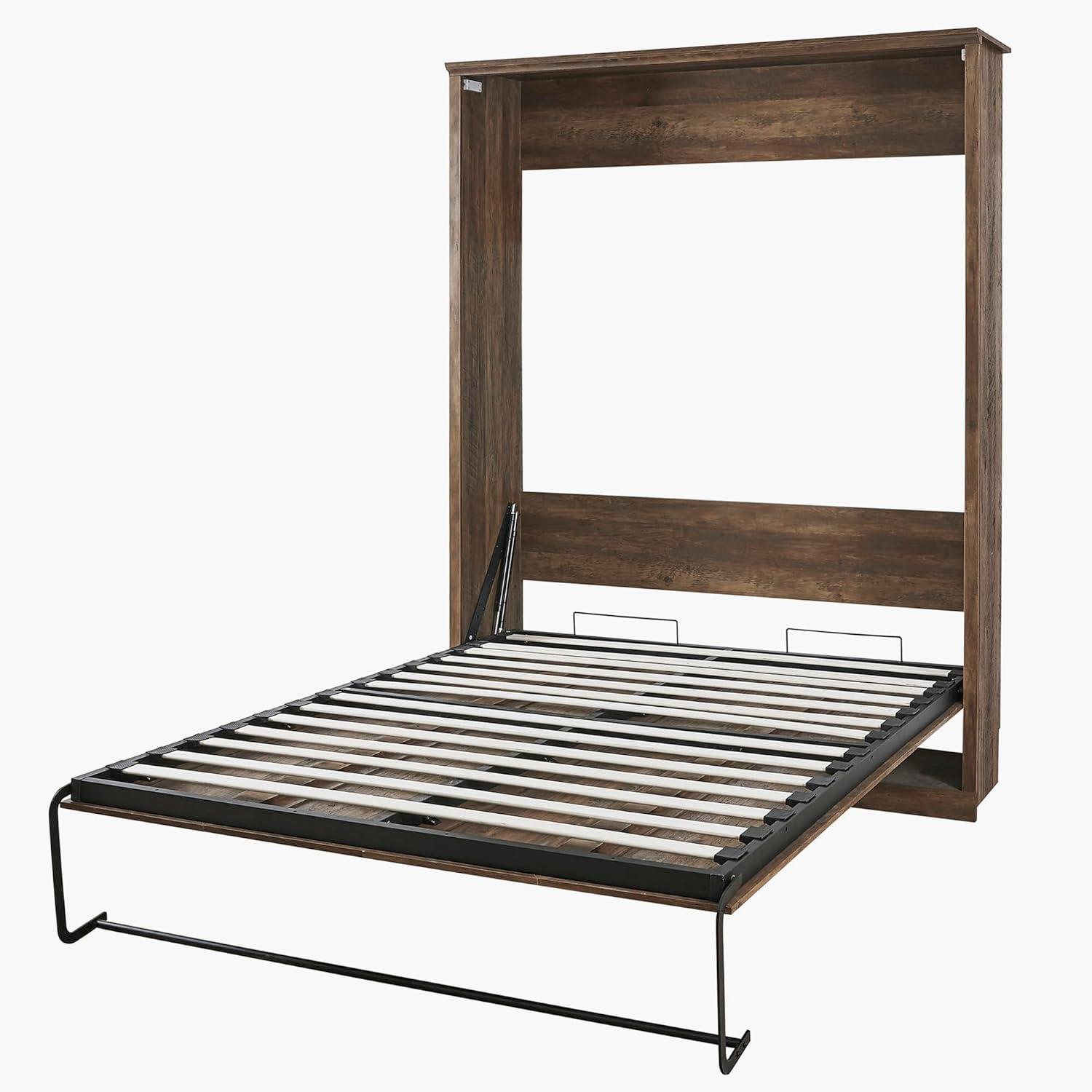 GROUPES Half Self-Close And Open Murphy Bed Cabinet Space-Saving Bed  Perfect For Guest Room, For Bed Room, Guest Room, Home Office
