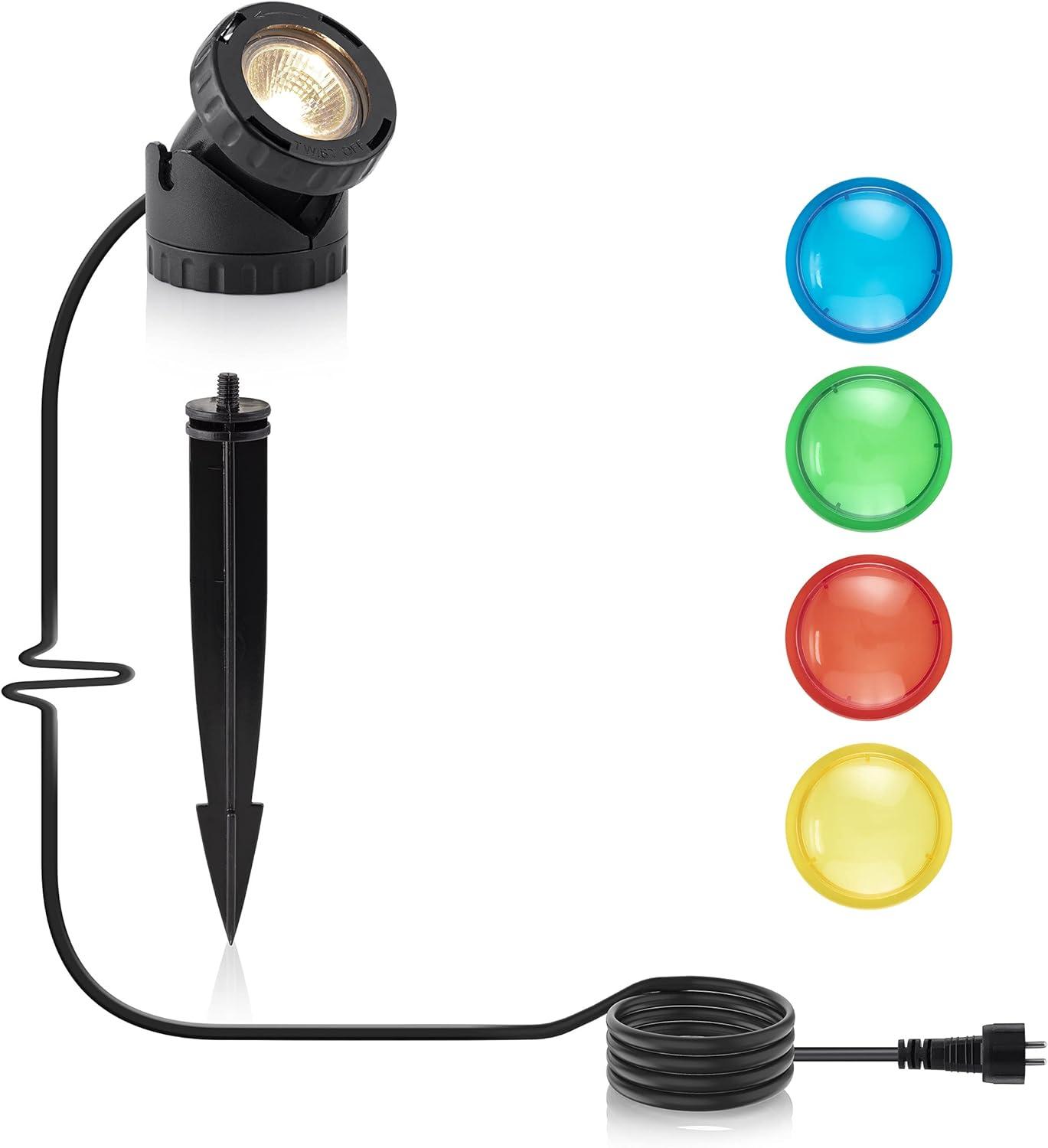 Black Cord Electric Integrated LED Spotlight