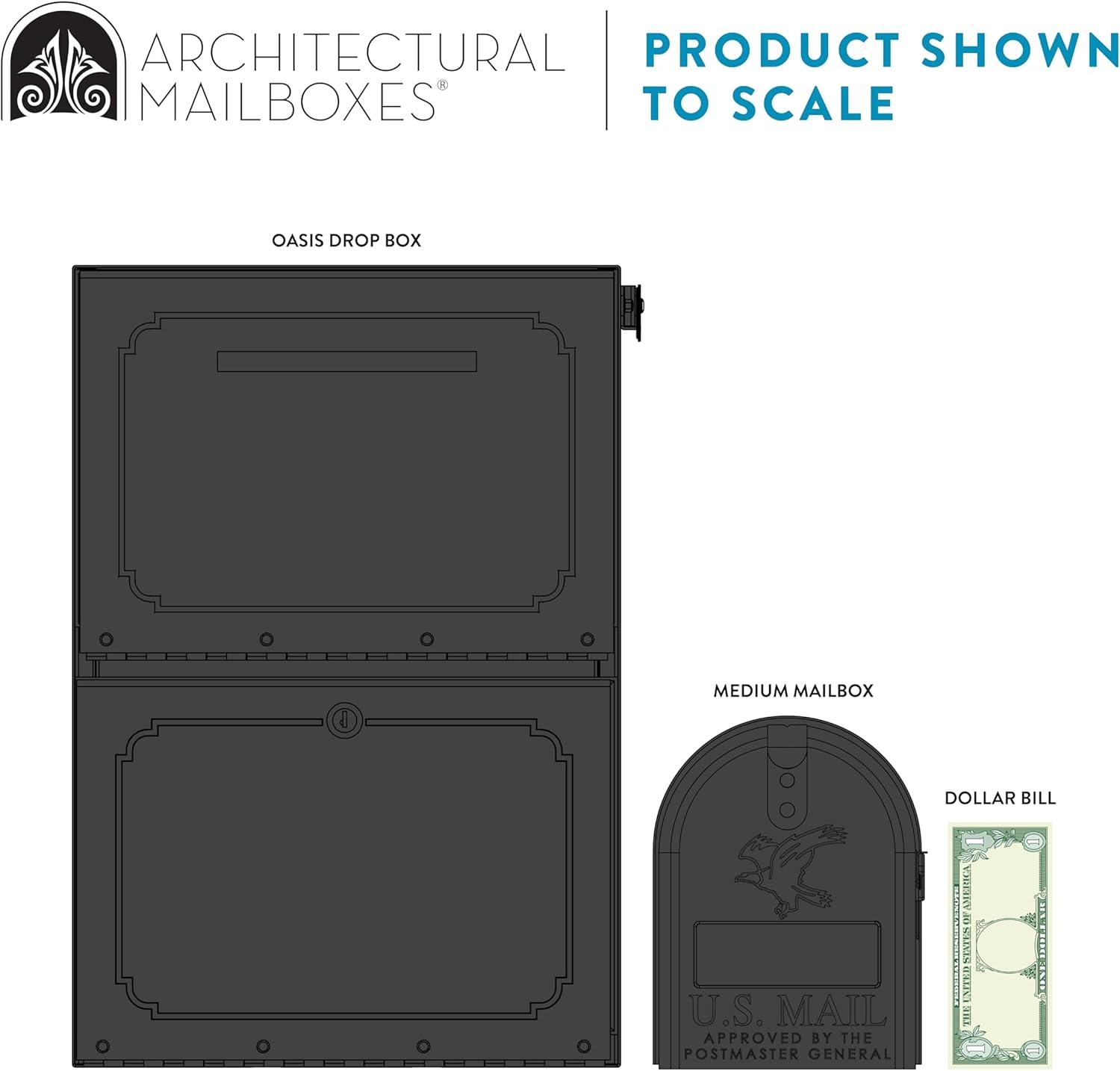 Architectural Mailboxes Oasis Locking Steel Drop Box & Reviews | Wayfair