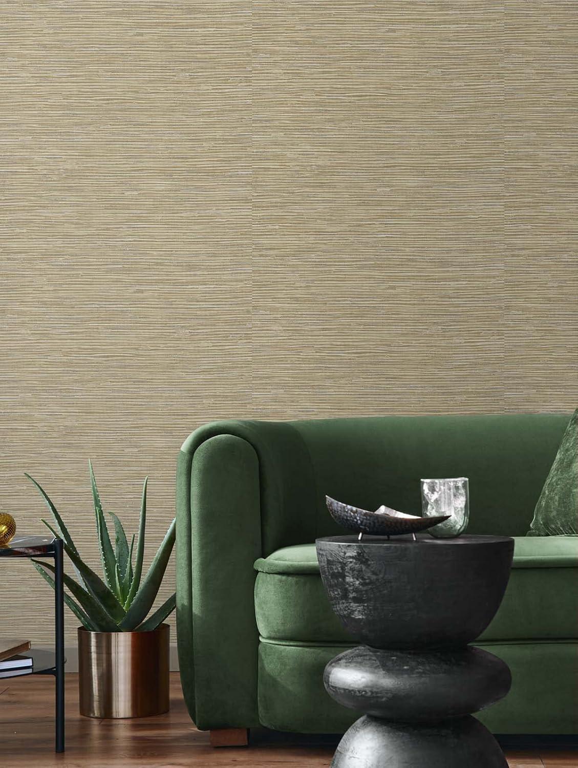 NextWall Cyprus Faux Grasscloth Peel and Stick Wallpaper