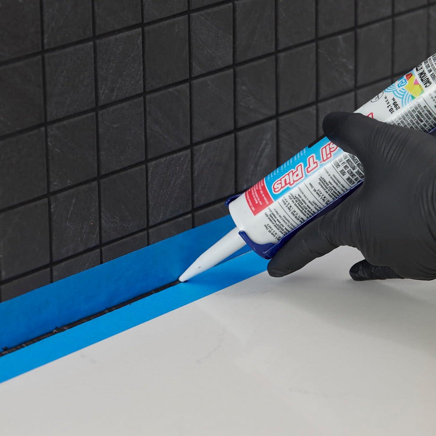 MAPEI Mapesil T Plus 10.1-oz Tile & grout Jet Black #5118 Silicone Caulk