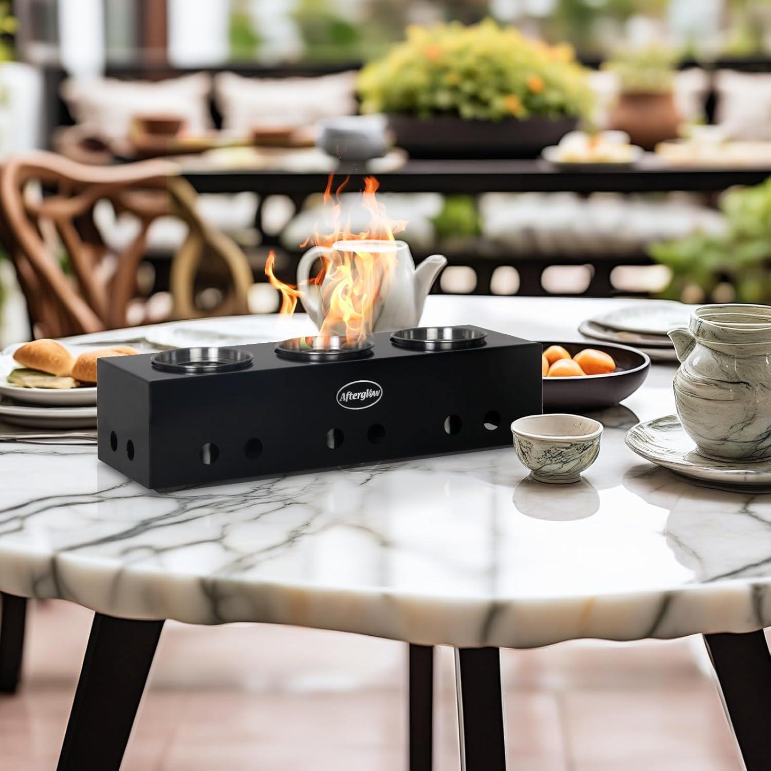 Indoor Outdoor Steel Tabletop Fire Bowl