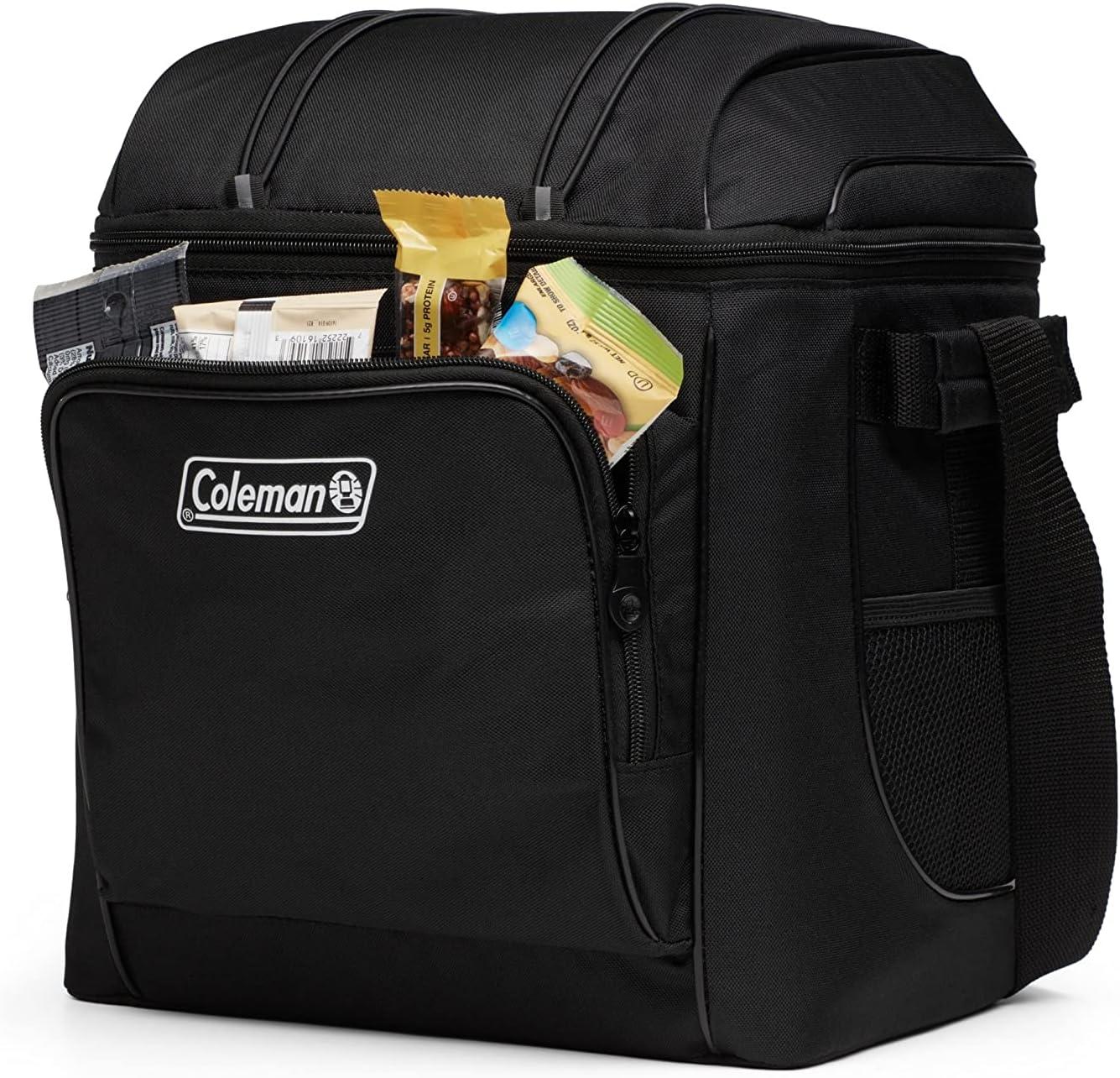 Coleman CHILLER 30-Can Insulated Soft Cooler Bag, Black