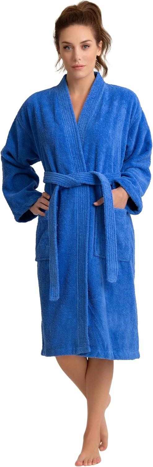 Ingobert Cotton Terry Cloth Mid-Calf Bathrobe with Pockets