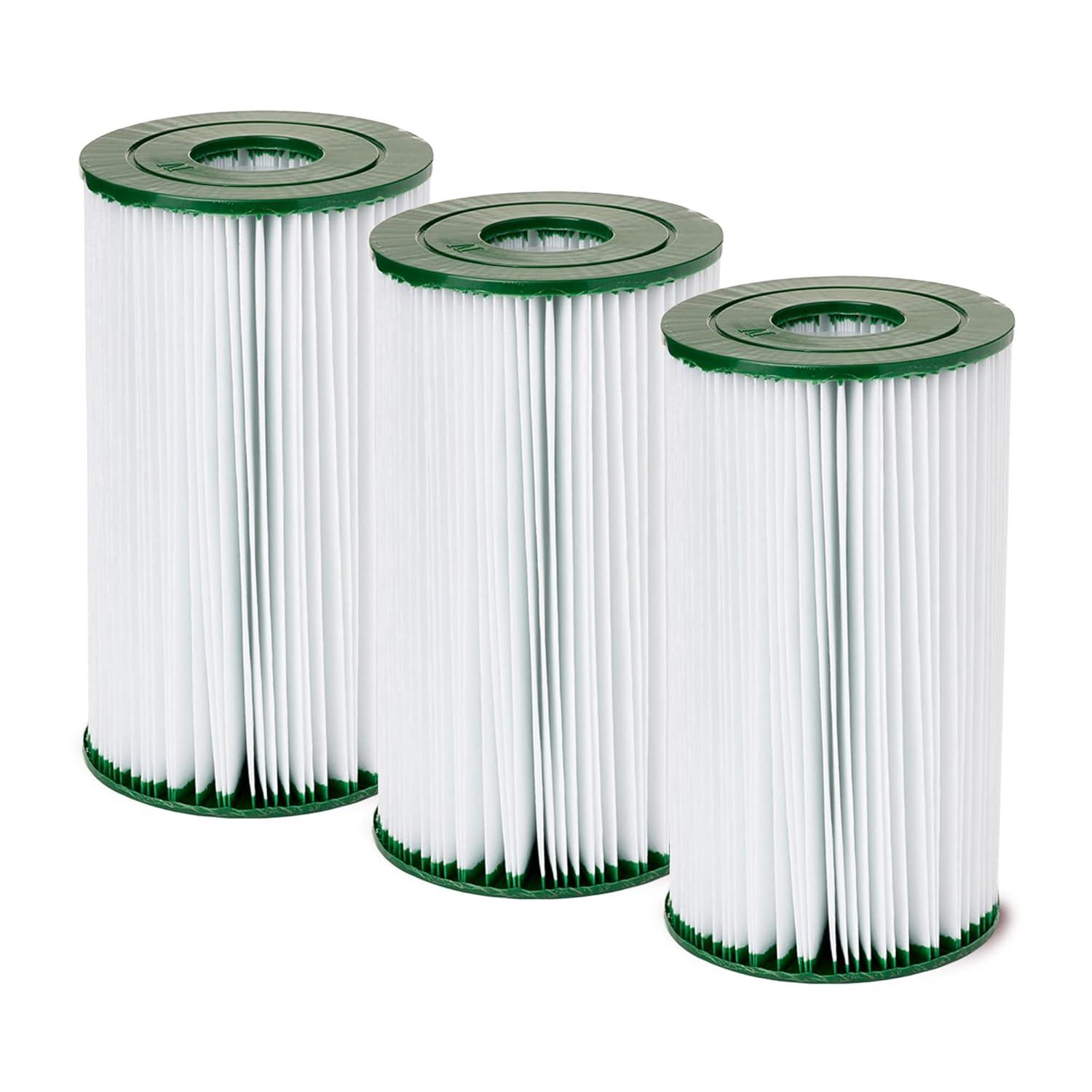 Coleman 90358E Type IV/Type B Swimming Pool Filter Pump Replacement Cartridges for 2,500 Gallons Per Hour Filter Pumps (3 Pack)