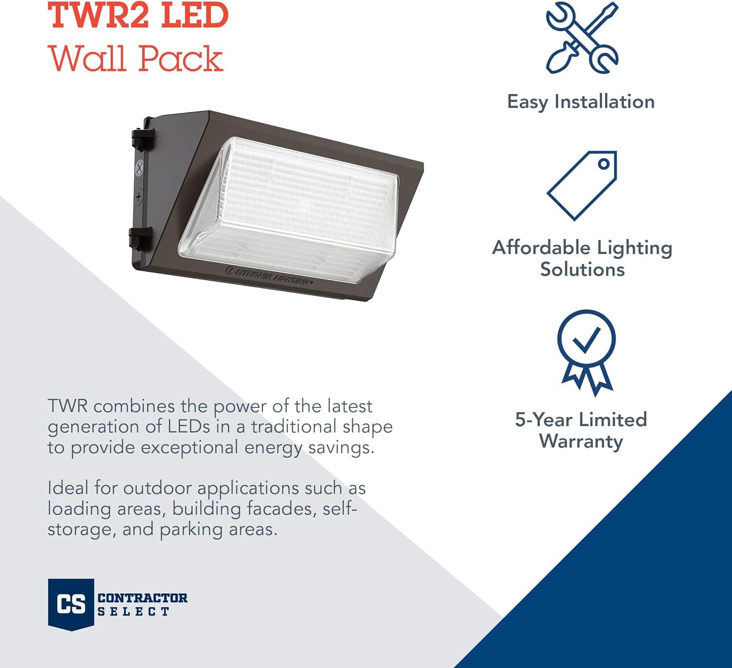 Lithonia Lighting Twr2 Led Alo Sww2 Uvolt Pe Contractor Select Twr2 17" Wide Switchable