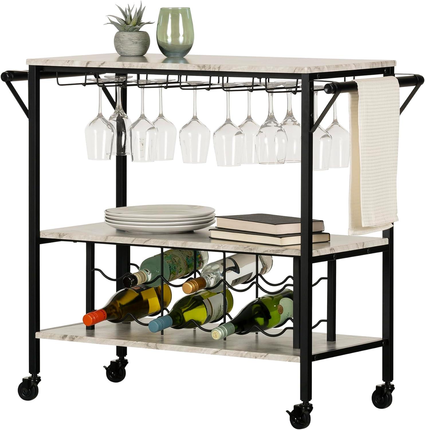 Maliza Metal Bar Cart