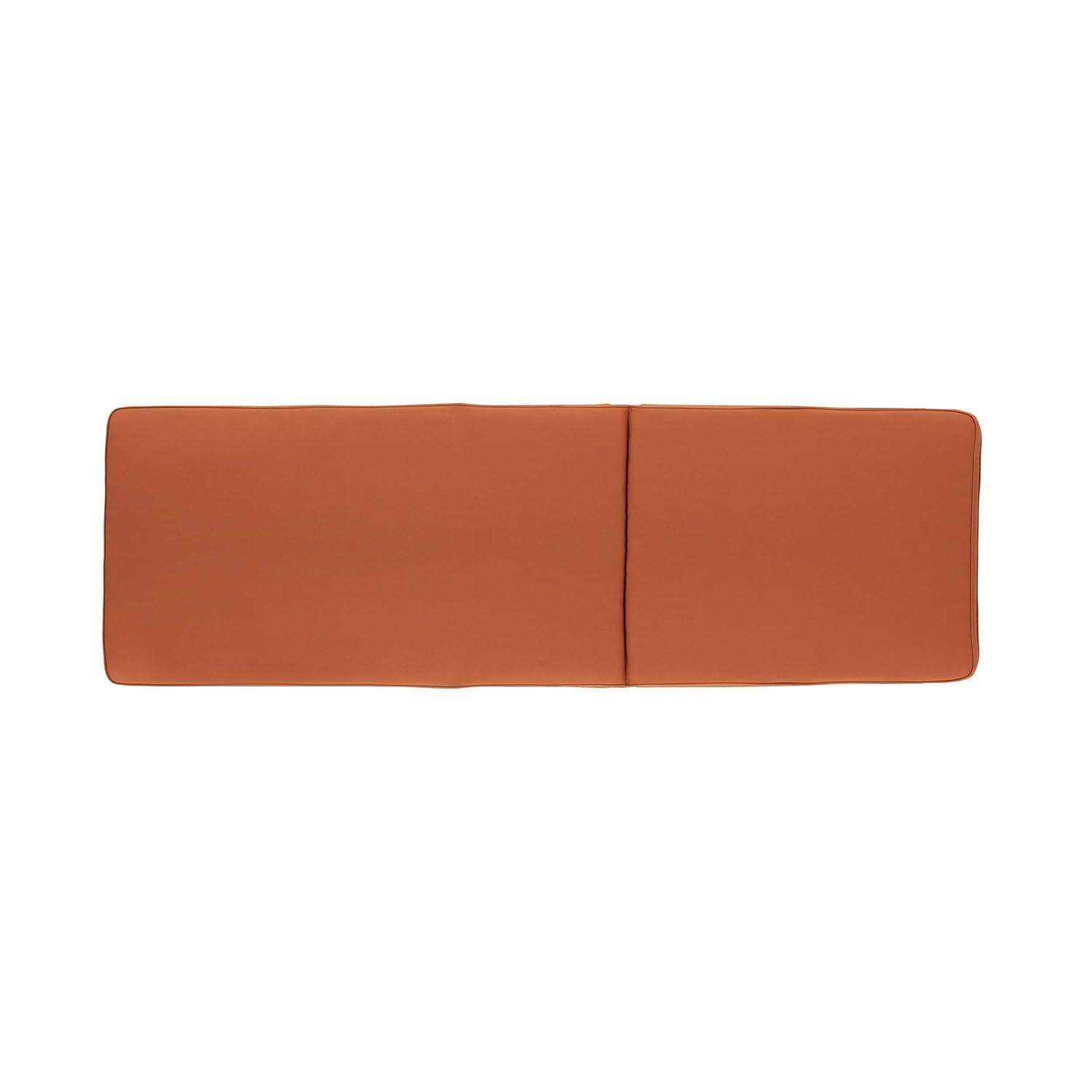 Maddison Outdoor Fabric Chaise Lounge Cushion, Set of 2, Rust Orange