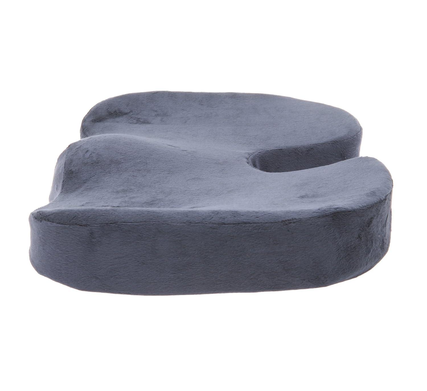 Deluxe Comfort Coccyx Orthopedic Memory Foam – Tailbone Support – Great For Car Or Office – Seat Cushion, Dark Blue