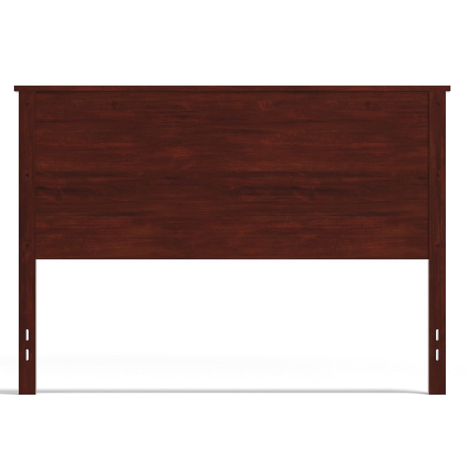 Glenwillow Home Farmhouse Style Wood Panel Headboard in Black, Queen Size