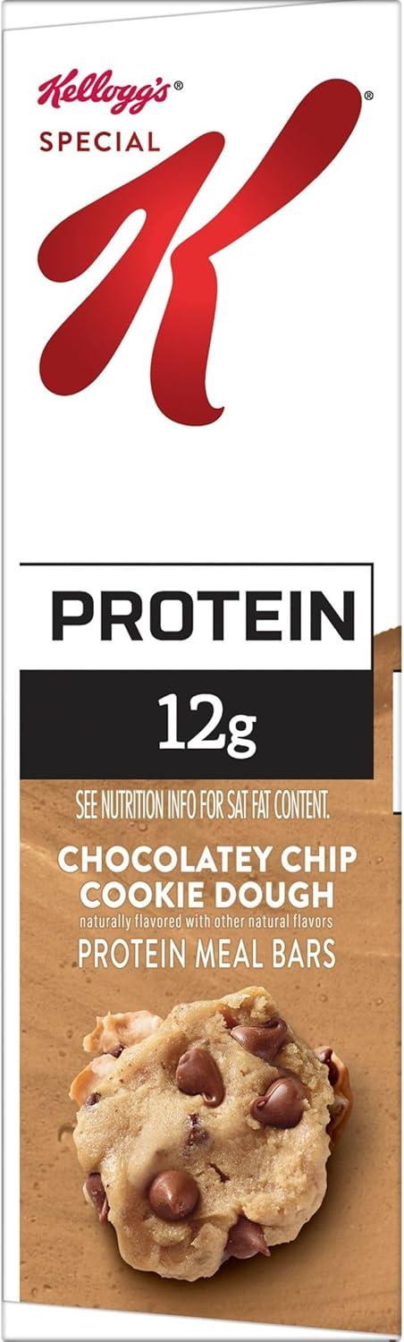 Special K Bar Protein Meal Bars, Chocolatey Chip Cookie Dough, 6 Count