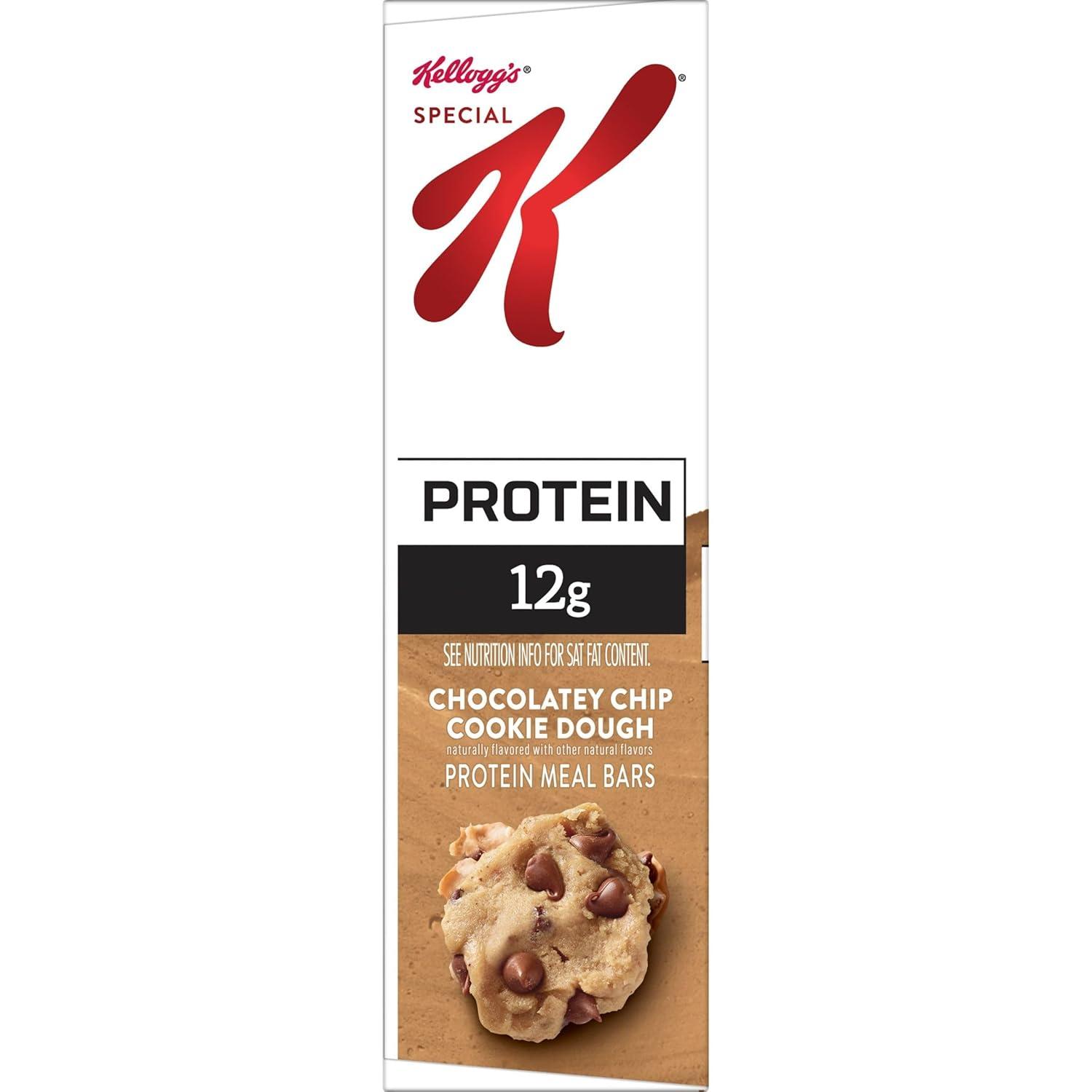 Special K Bar Protein Meal Bars, Chocolatey Chip Cookie Dough, 6 Count