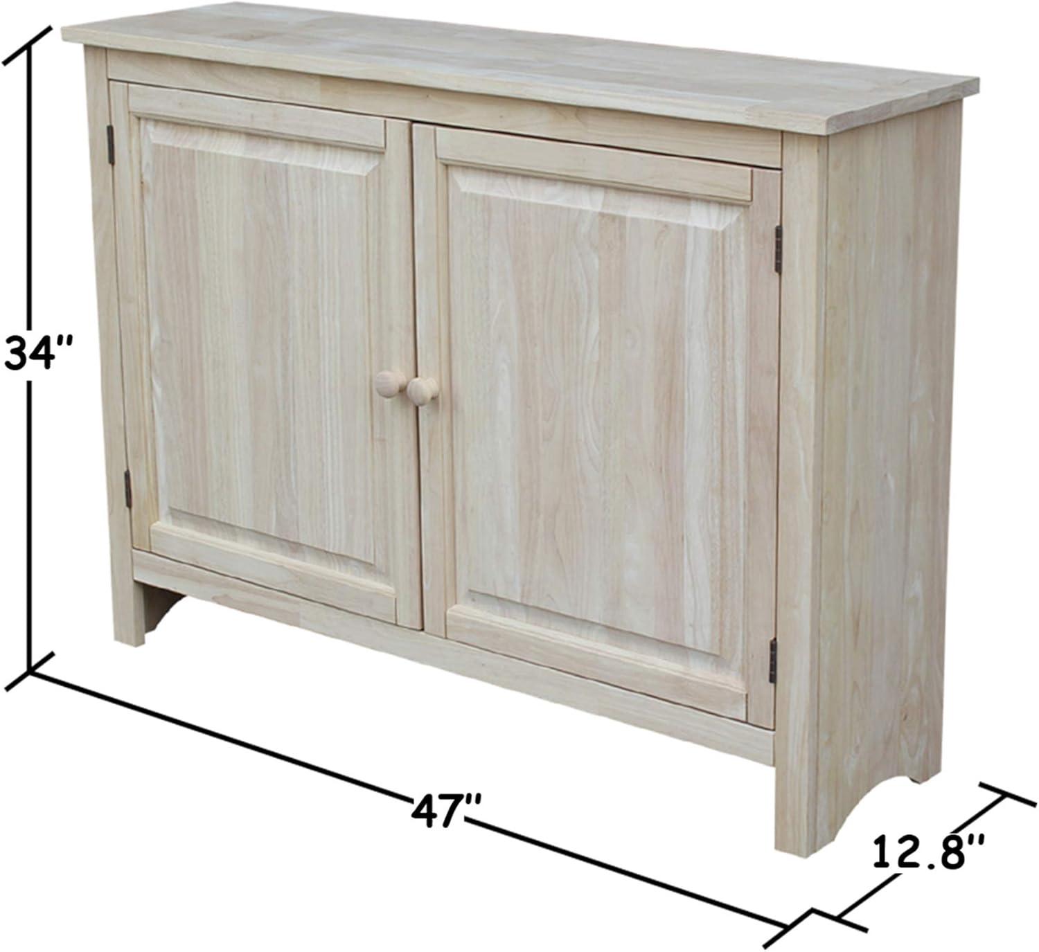 International Concepts Home Accents Unfinished 34" Hall Cupboard