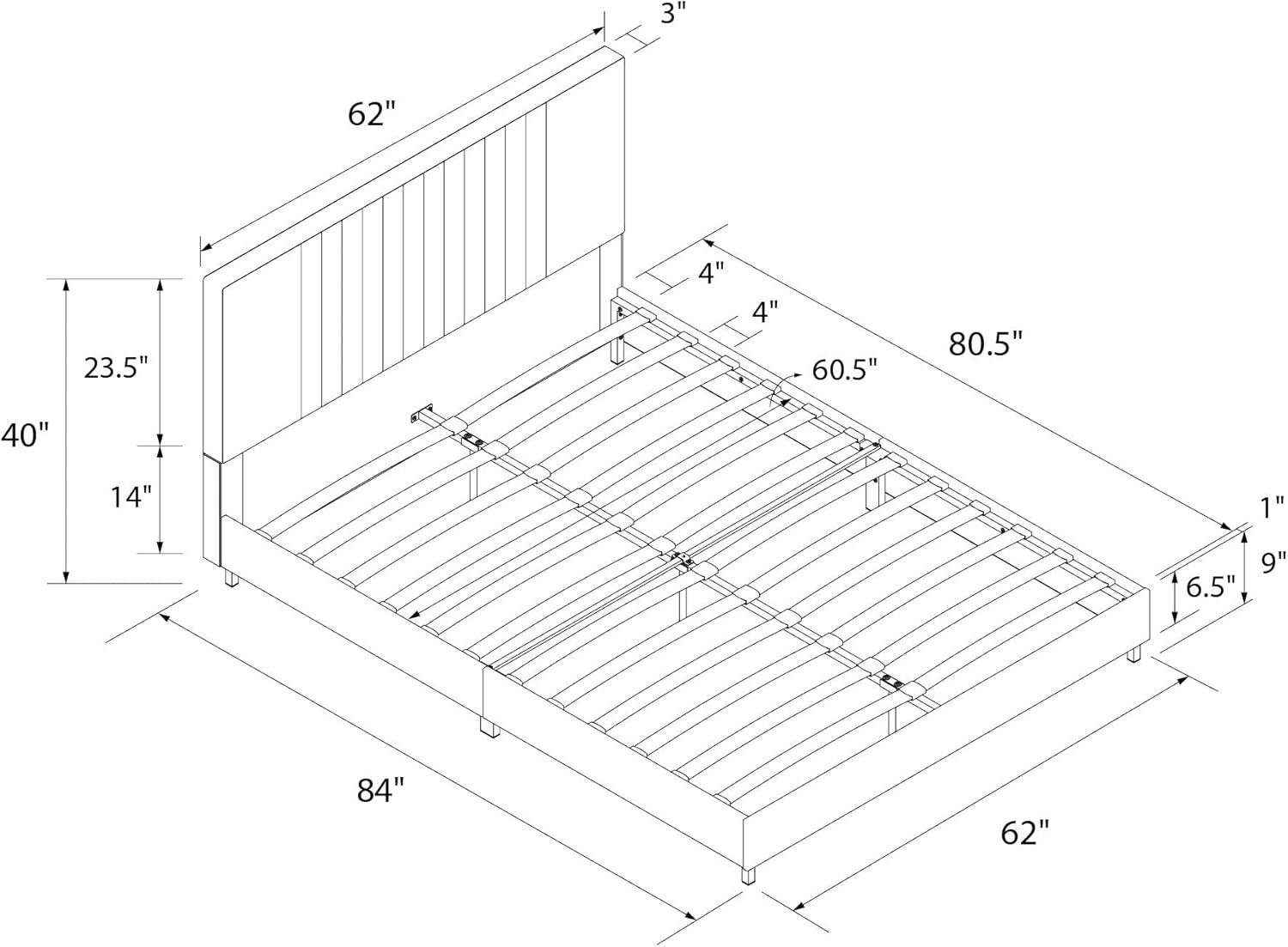 RealRooms Rio Upholstered Bed