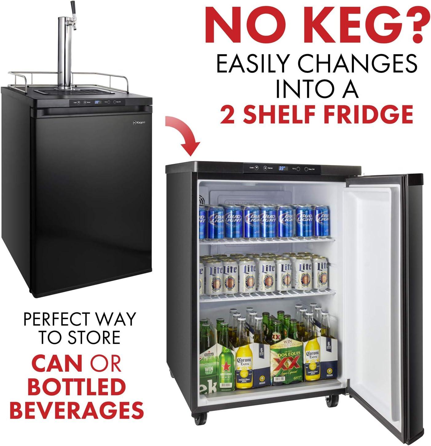 Kegco Kegco Single Tap Freestanding Kegerator with Adjustable Temperature