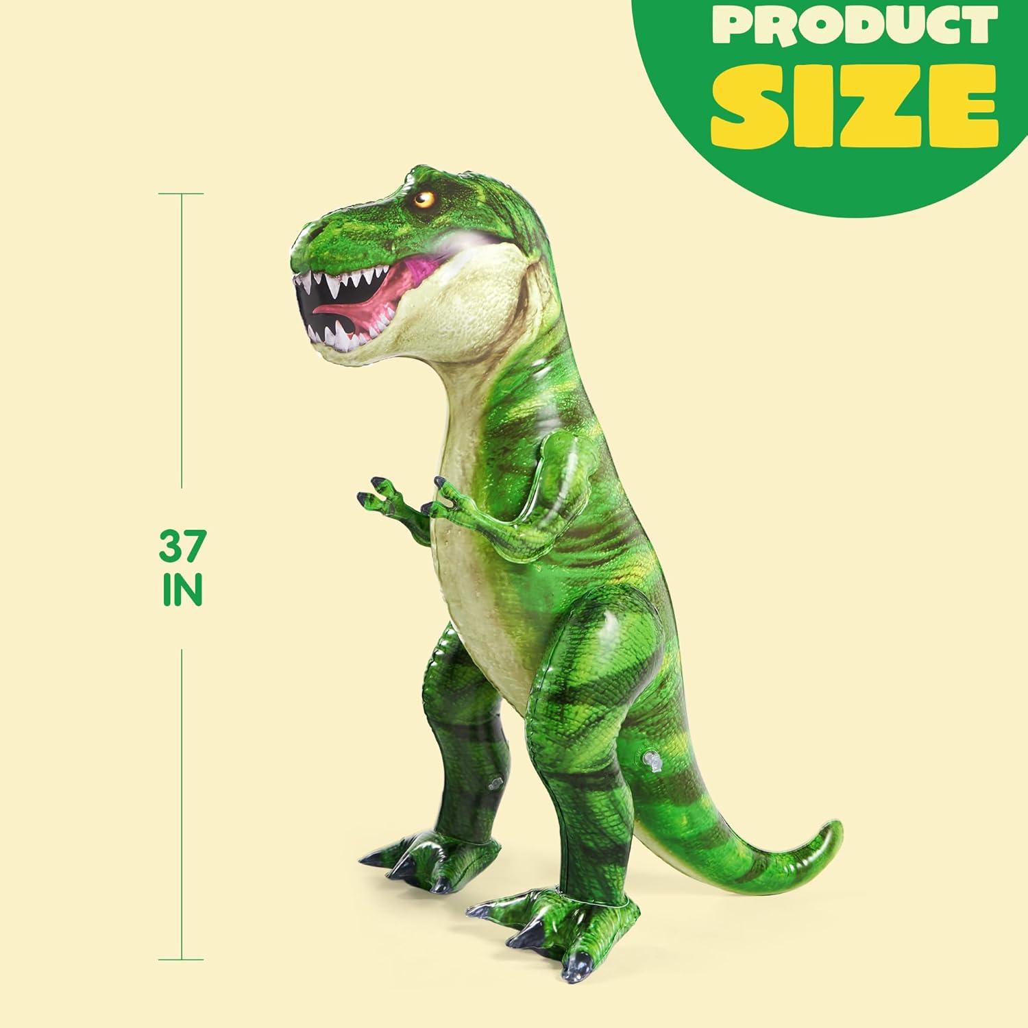 Joyfy 37" T-Rex Dinosaur Inflatable Toy for Party Decorations, Tyrannosaurus Rex Dinosaur Toy, Dinosaur Birthday Christmas Party Gift for Kids Adult