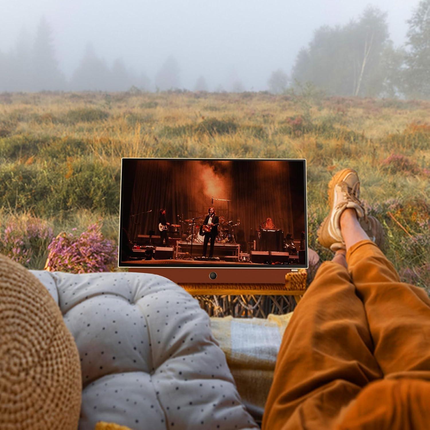 Skyworth 24-Inch Silver Portable LED Smart TV with Google Assistant