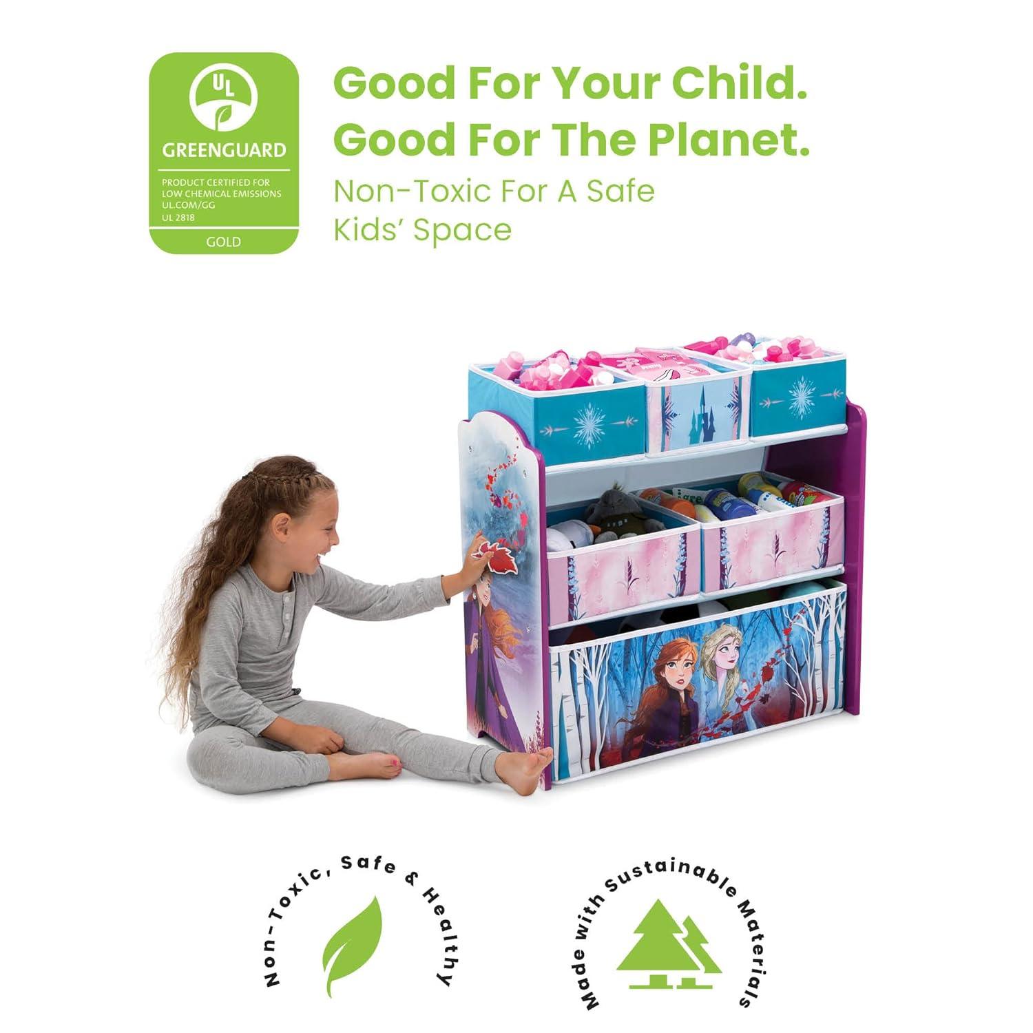 Delta Children 6 Bin Kids' Toy Organizer - Frozen 2