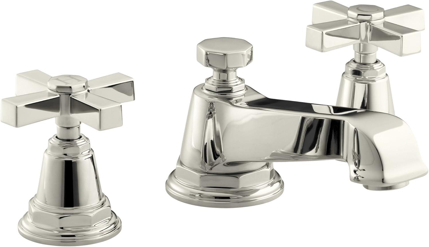 Pinstripe® Pure Widespread Bathroom Sink Faucet with Cross Handles