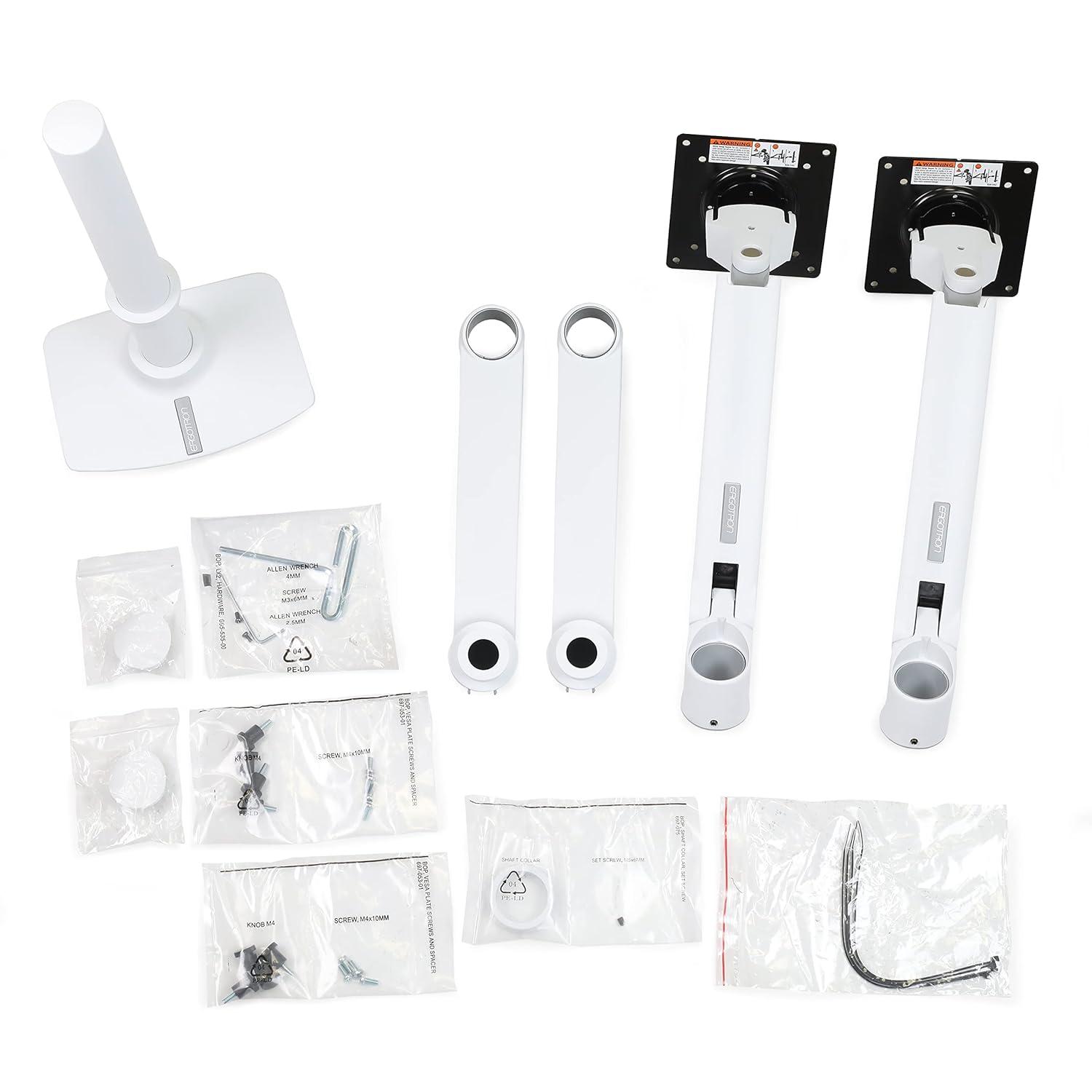 Ergotron 45-492-216 LX Dual Stacking Arm (white)