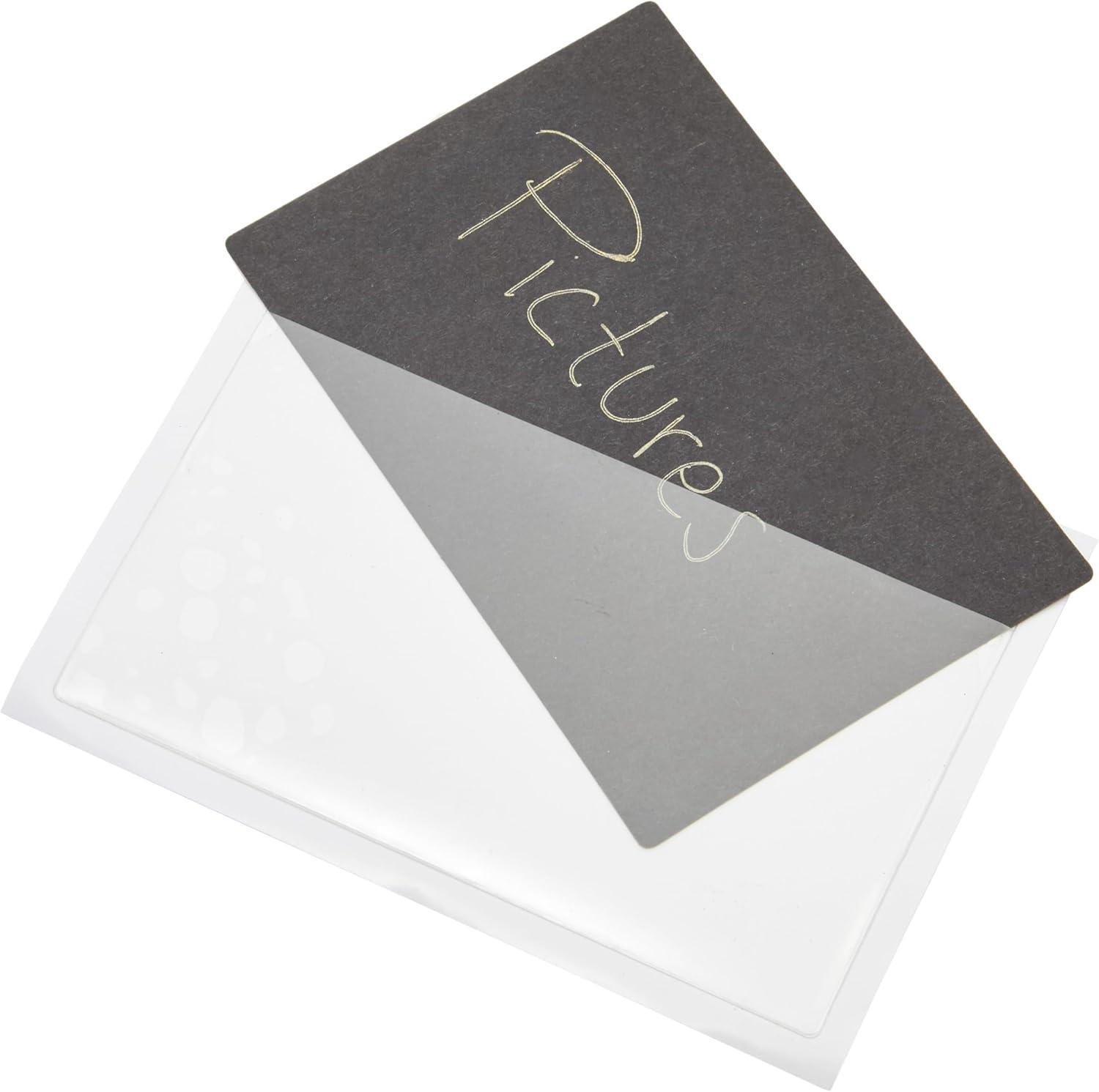 Juvale 100 Pack Clear Pockets Sleeves for Index Cards 3x5, Bulk Self-Adhesive Top Load Label, Plastic Holder Protectors for Office Storage Supplies