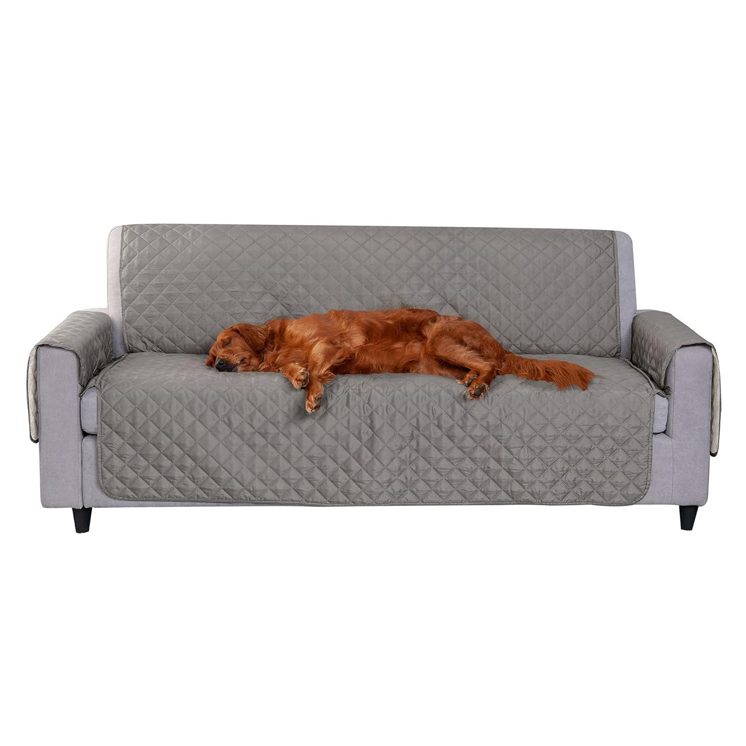 FurHaven Reversible Water-Resistant Small Sofa Loveseat Cover Furniture Protector