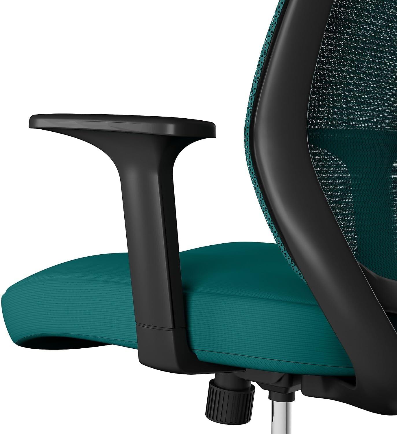 Union & Scale Essentials Ergonomic Fabric Swivel Task Chair Teal (UN60410) UN60410V