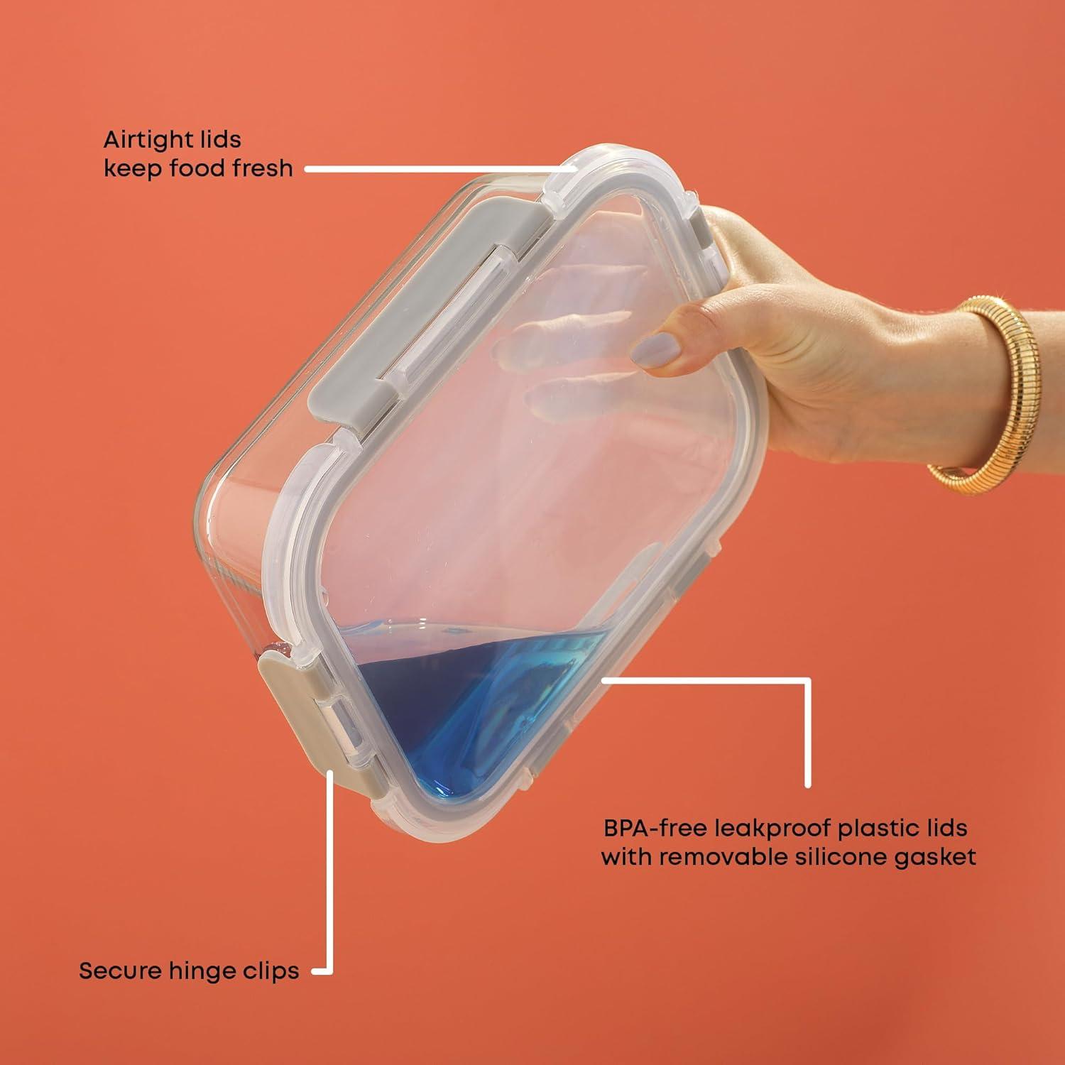 JoyJolt JoyJolt 10-Piece Glass Food Storage Container (Set of 5)