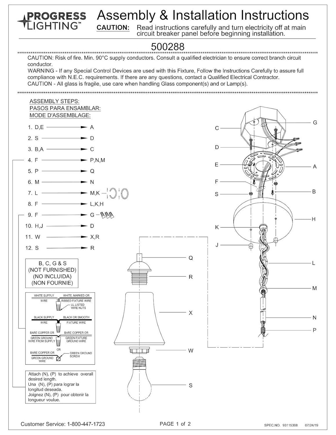 Progress Lighting, Angelic Collection, 1-Light Mini-Pendant, Polished Chrome, Etched Glass Shade