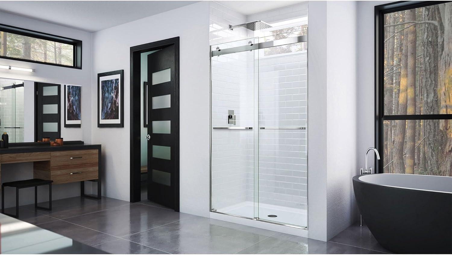 Essence 44" W x 76" H Frameless with ClearMax Technology Shower Door