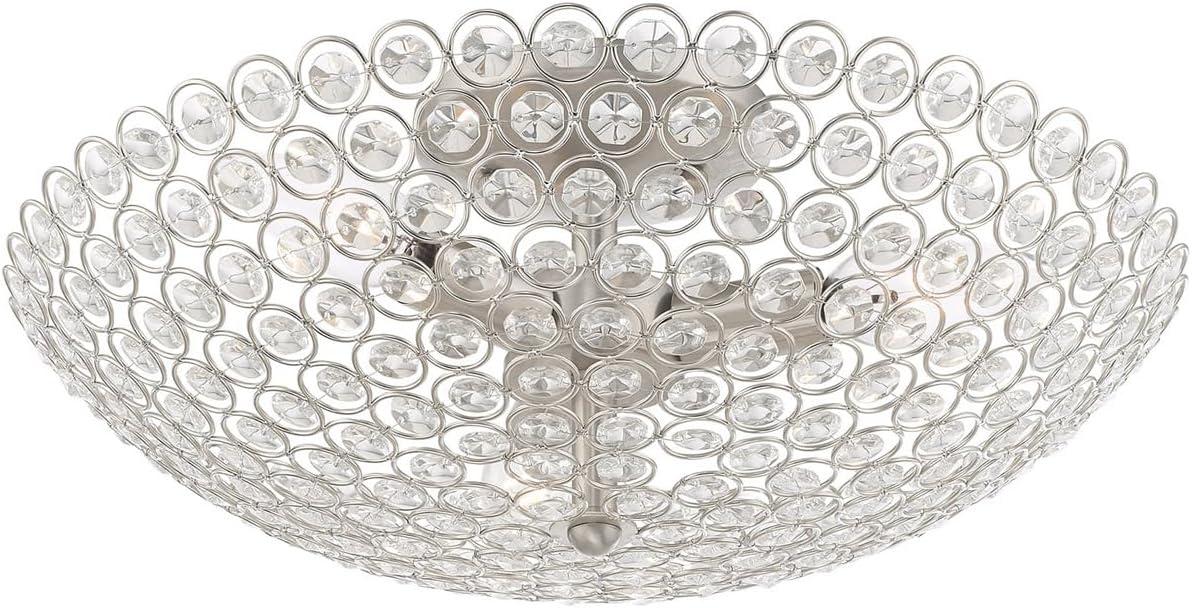 Livex Lighting Cassandra 3 - Light Flush Mount in  Brushed Nickel