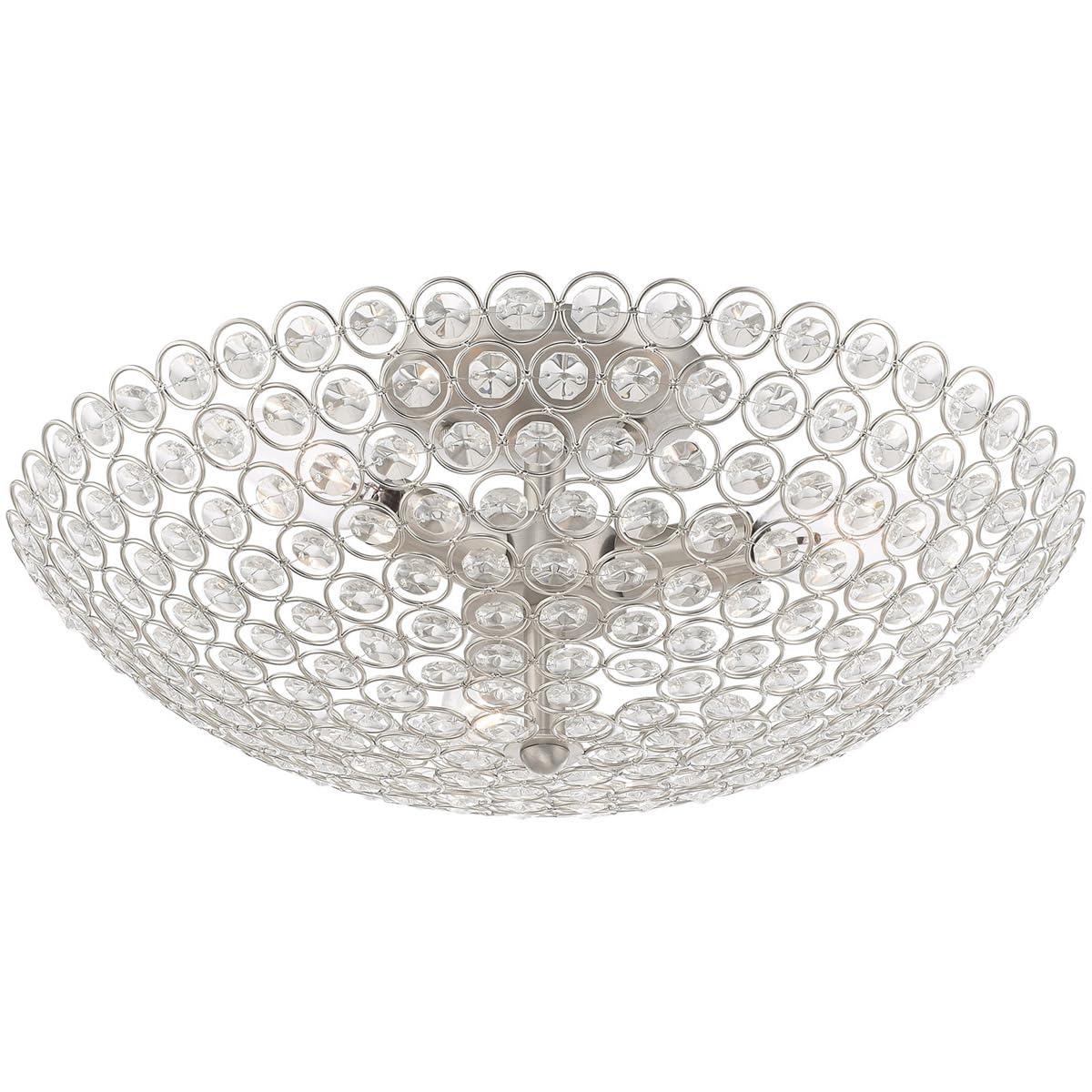 Livex Lighting Cassandra 3 - Light Flush Mount in  Brushed Nickel
