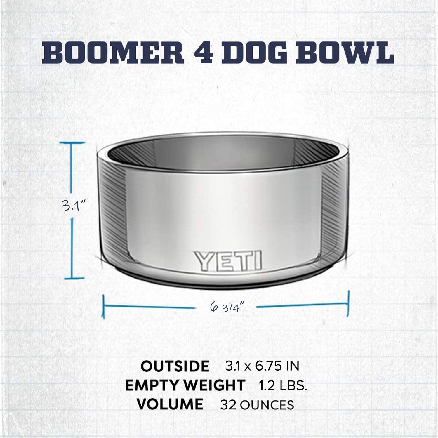 YETI Stainless Steel Non-Slip 32 Ounce Dog Bowl