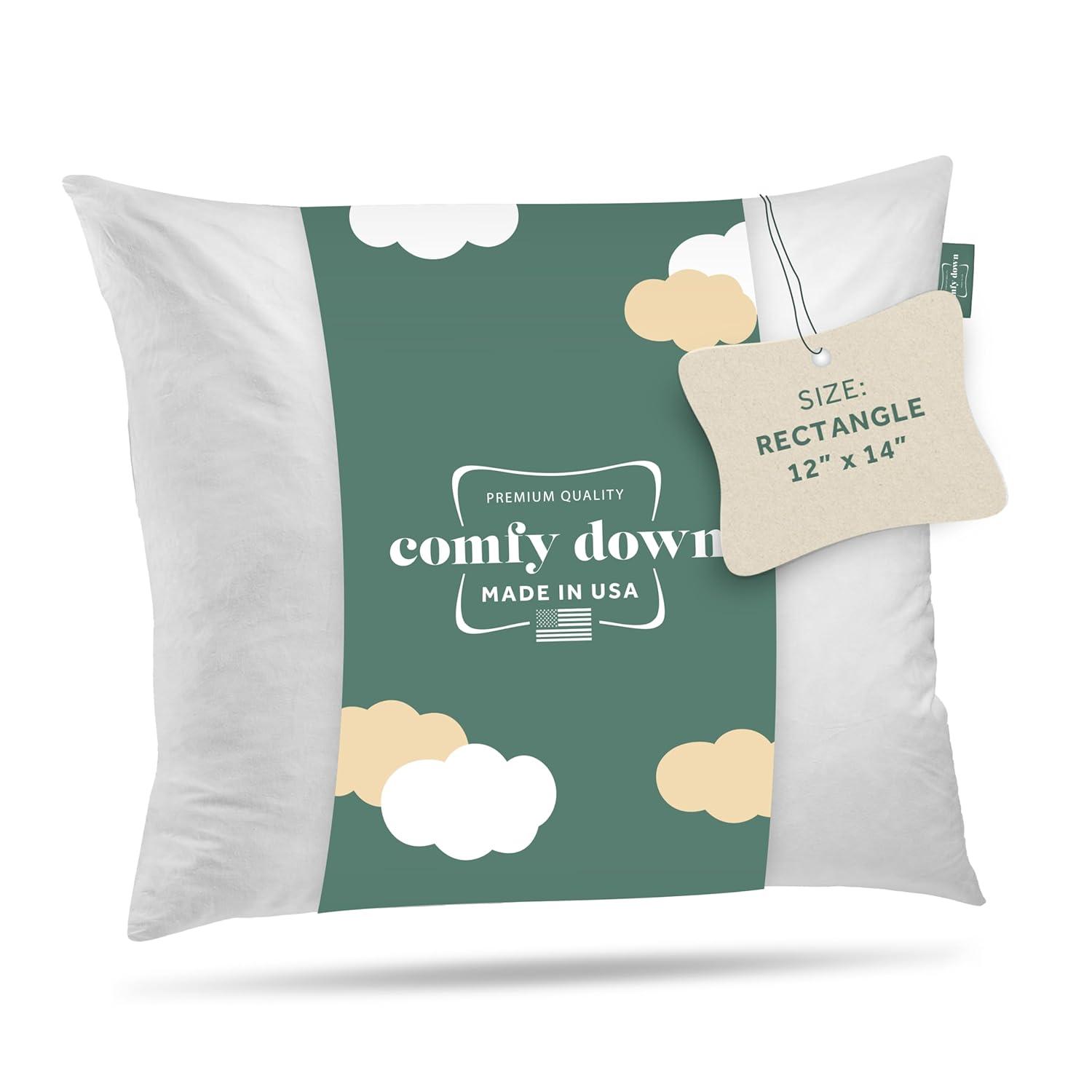 ComfyDown ComfyDown 95% Feather 5% Down Rectangle Decorative Pillow Insert Sham Stuffer