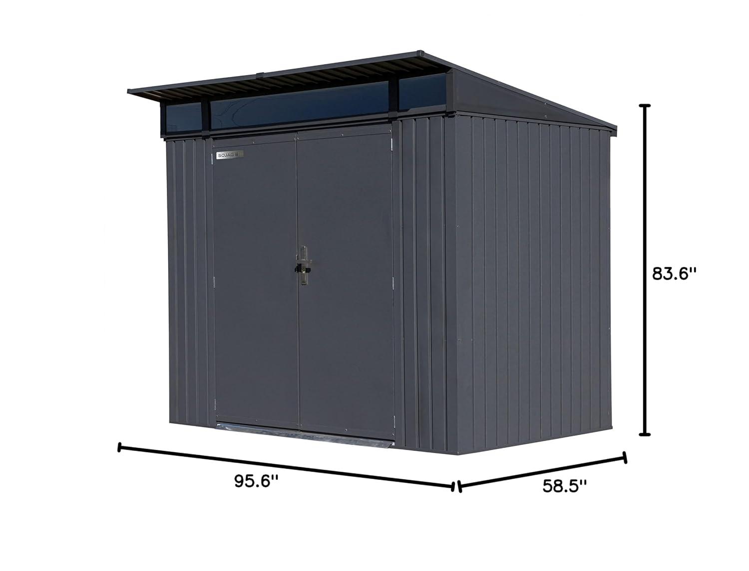 Arrow Sojag 5 ft. W x 8 ft. D Metal Vertical Storage Shed