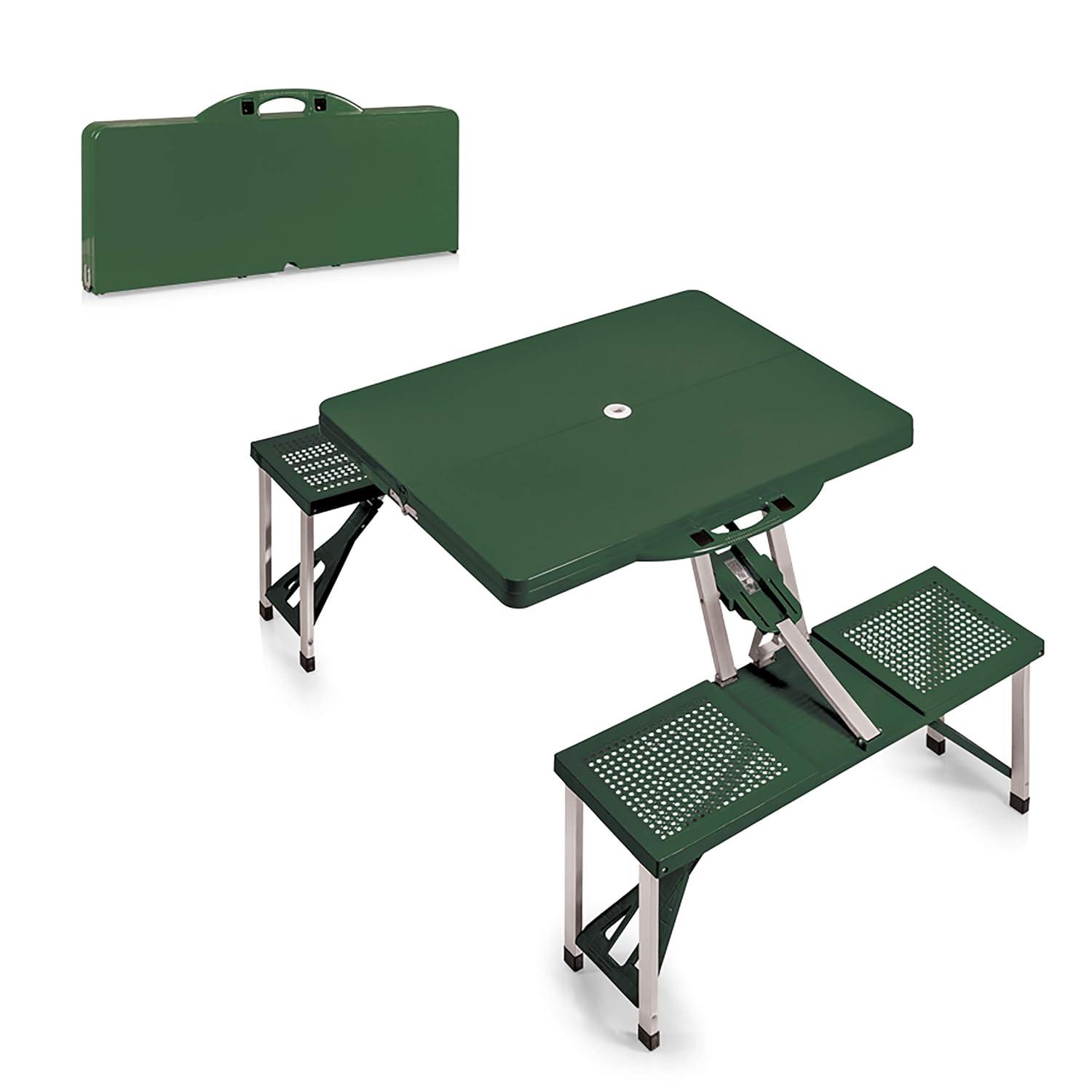 Fernando Outdoor Folding Picnic and Camping Portable Table with Umbrella Hole