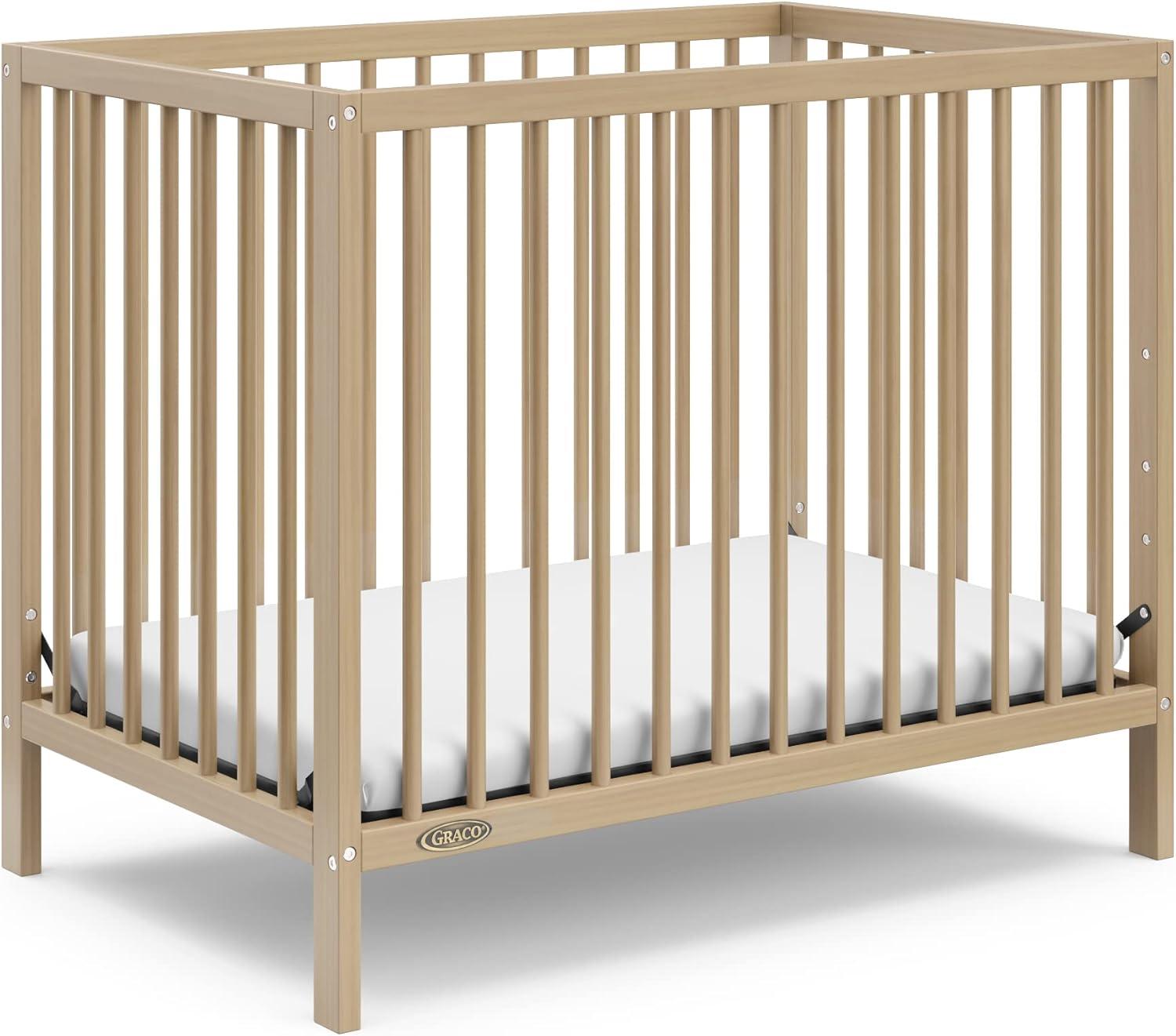 Teddi 4-in-1 Mini Convertible Crib with Mattress