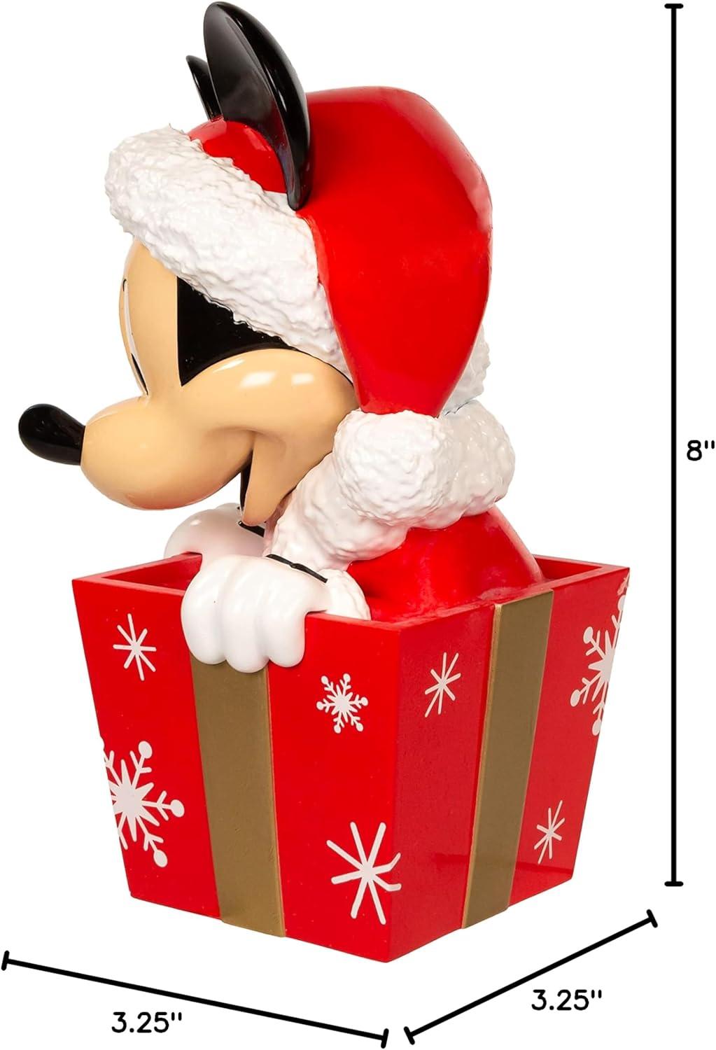 8 in. Un-Lit Mickey In Present Tree Topper