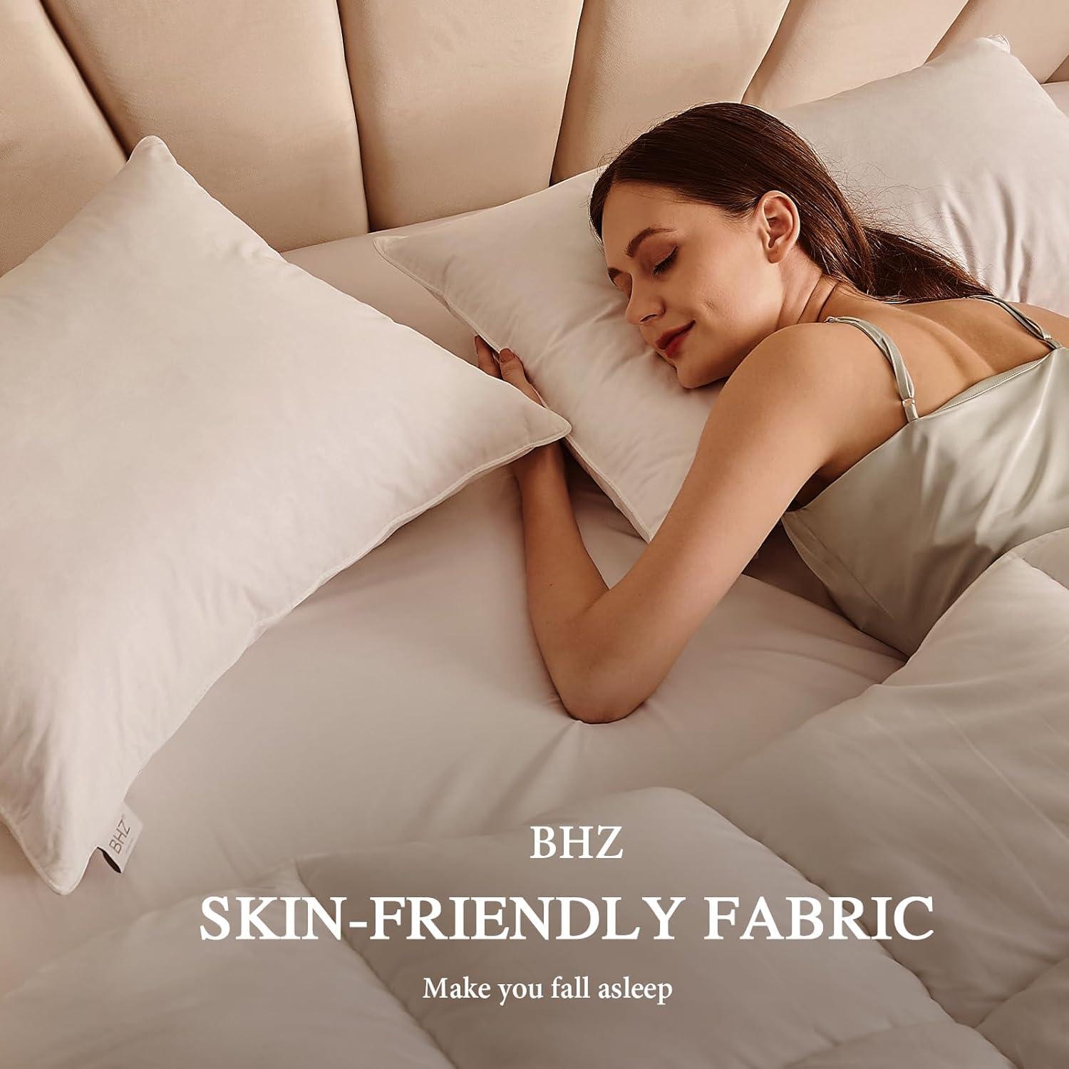 Pillow Goose Down and 400 Thread Count Premium, King (Pack of 2), White 2