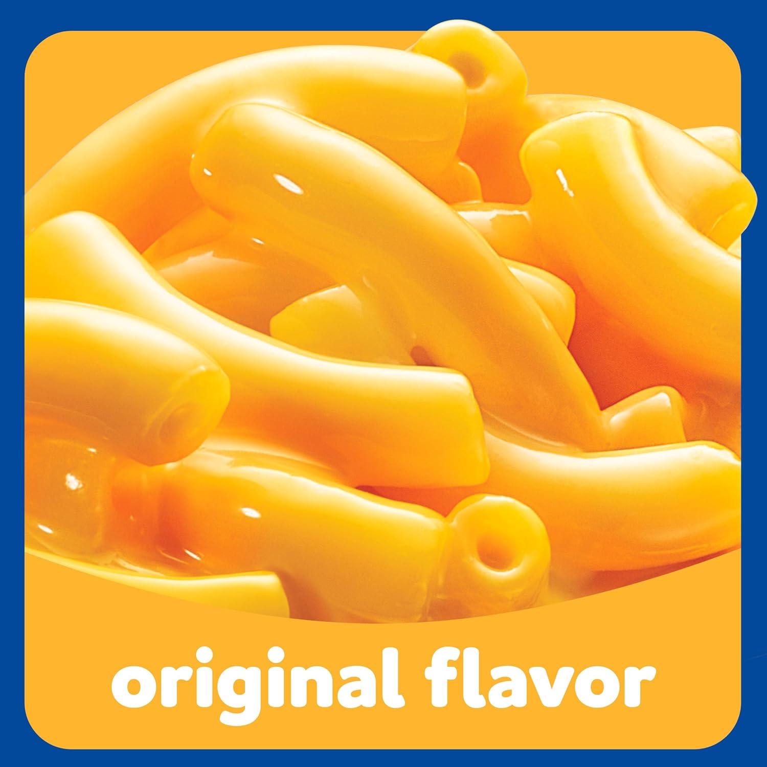 Kraft Easy Mac Original Mac N Cheese Macaroni and Cheese Microwavable Dinner, 18 ct Packets