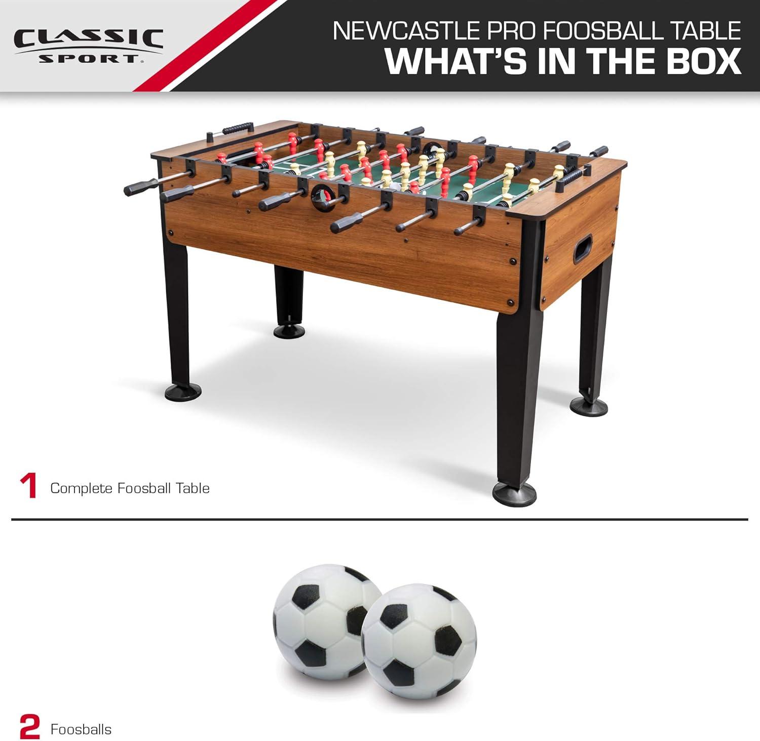 Classic 54" Wood and Steel Foosball Table