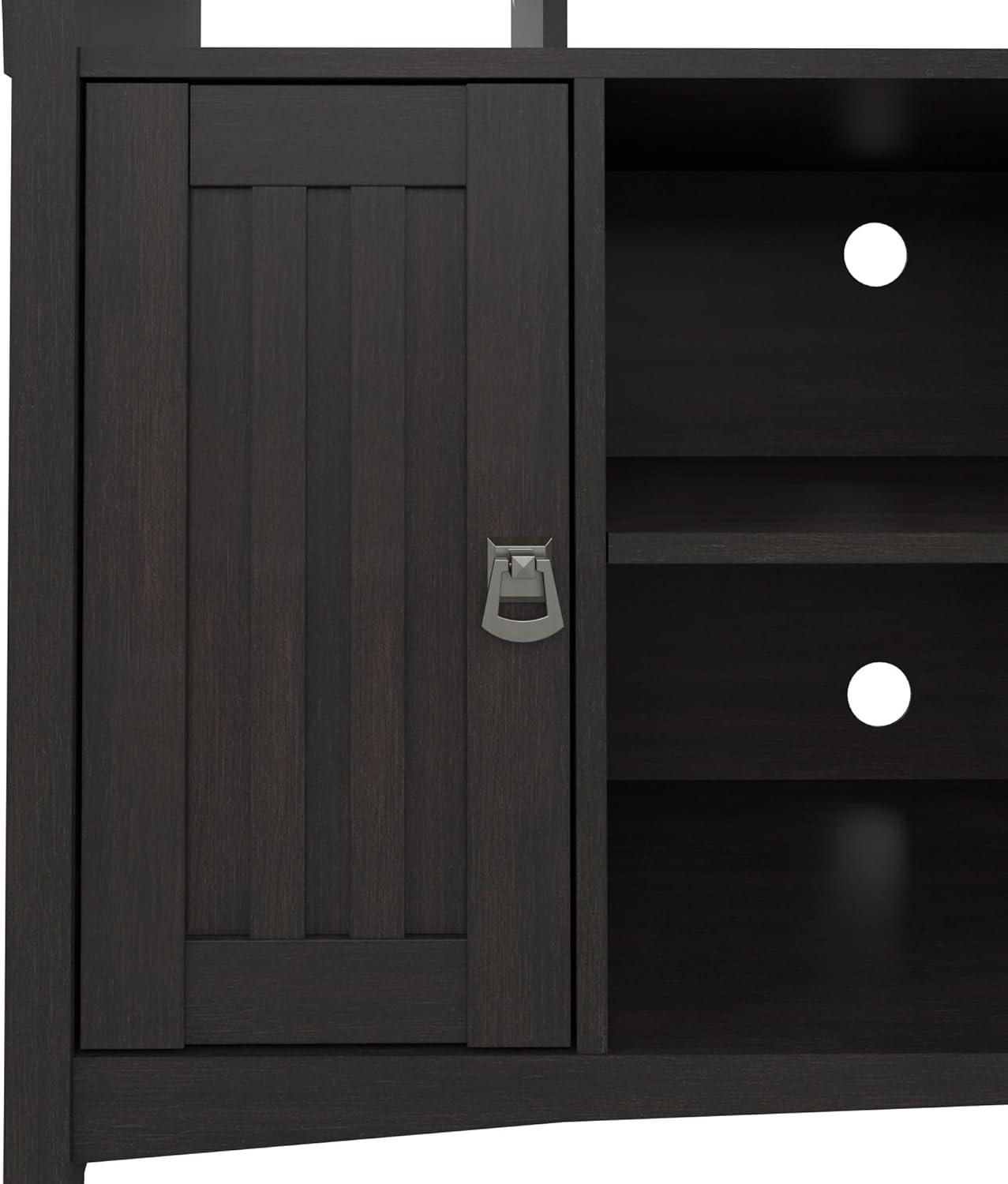 Bush Furniture Salinas Accent Storage Cabinet with Doors, Vintage Black