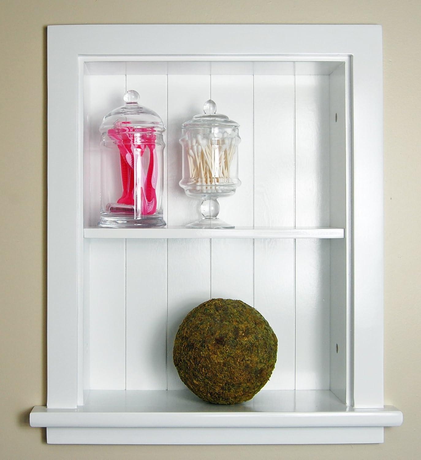 Fox Hollow Furnishings Fox Hollow Furnishings Recessed Wall Shelf with Adjustable Shelves