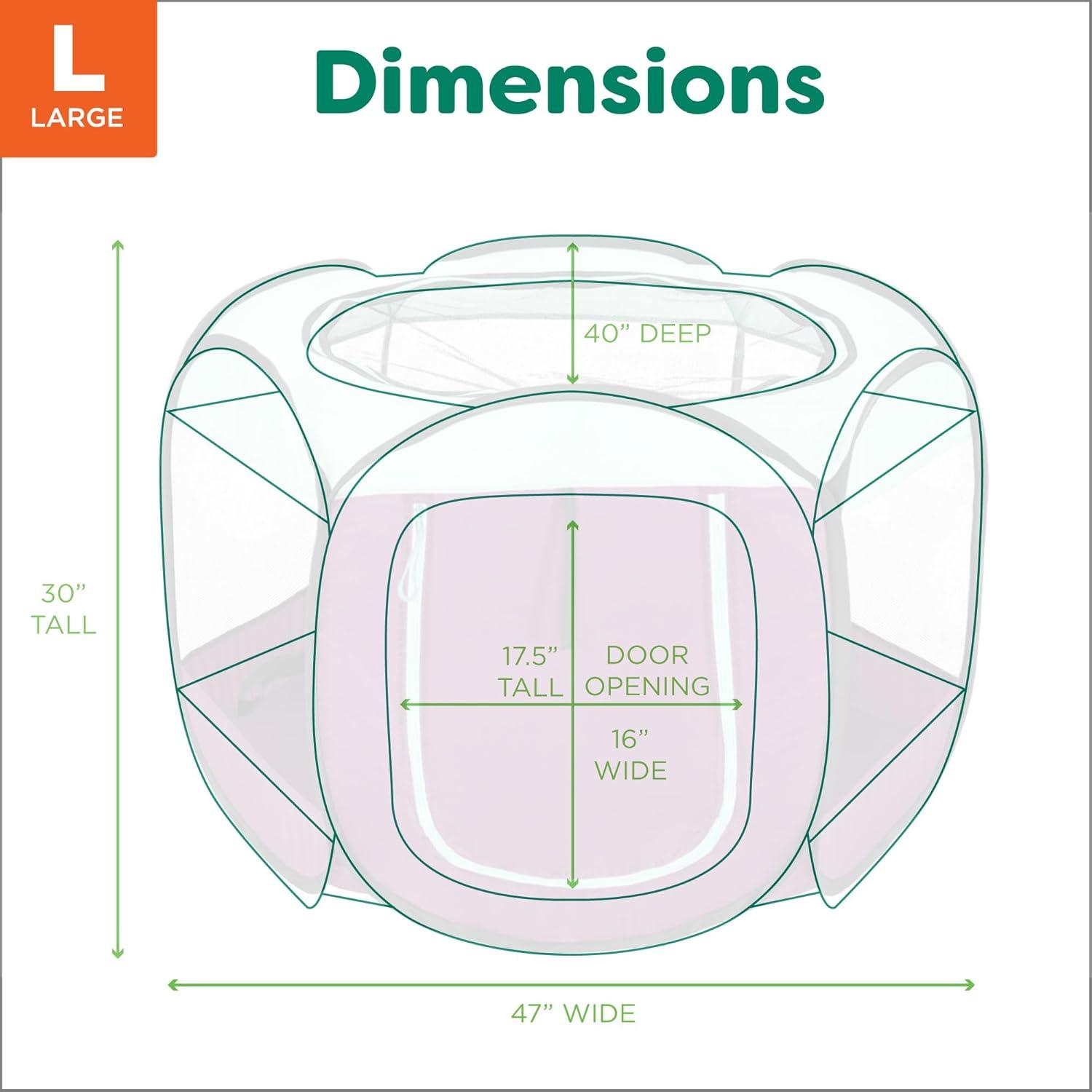 6 Panel Mesh Pet Playpen With Door