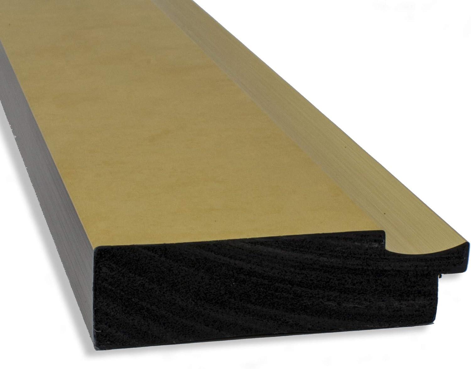 Amanti Art Landon 42.25-in x 30.25-in Framed Rectangle Bathroom Vanity Mirror ( Glossy Gold )