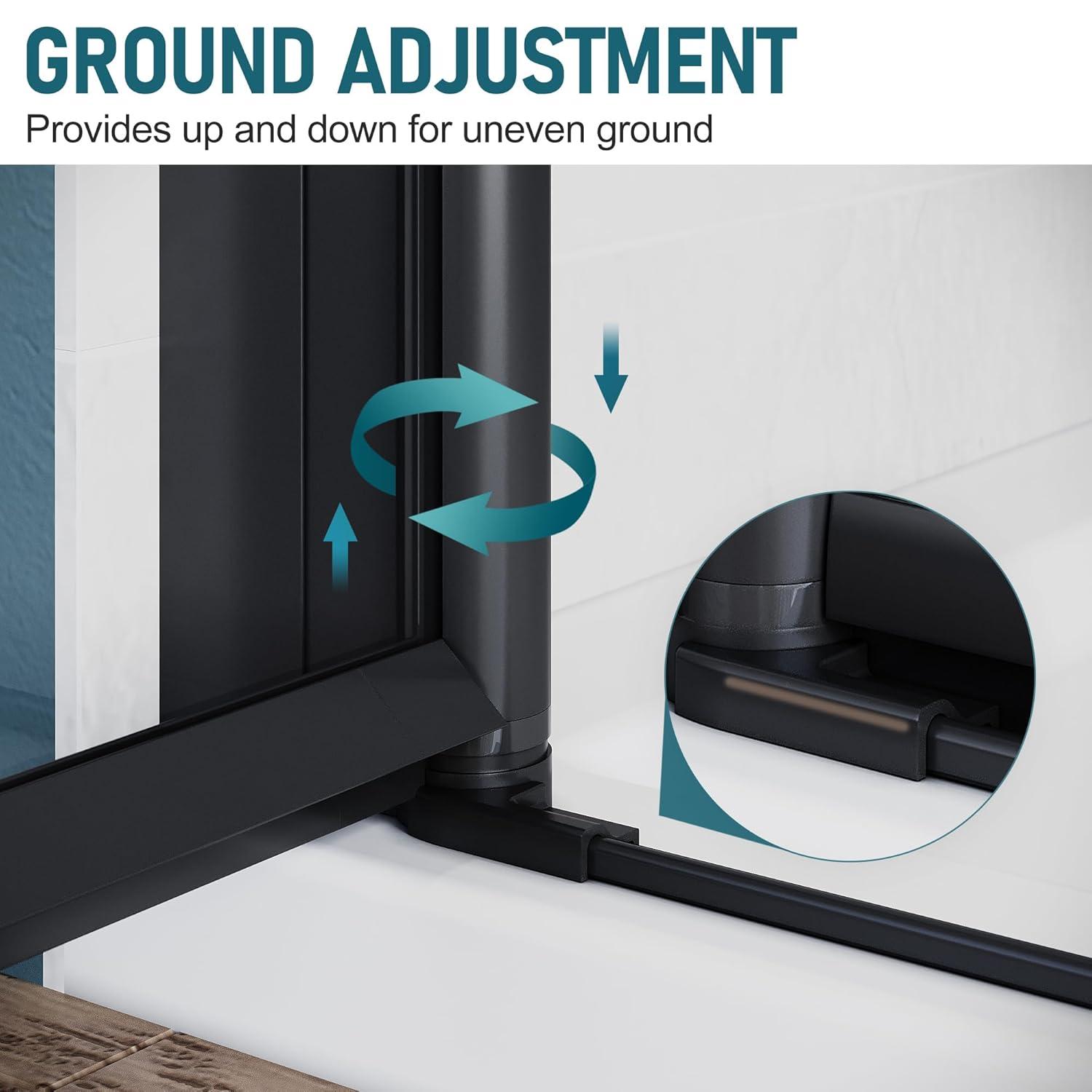 Sarlai 30 - 31 3/8" W x 72" H BiFold Frameless Glass Shower Door with Clear Tempered Glass S-SD3072BF-CH