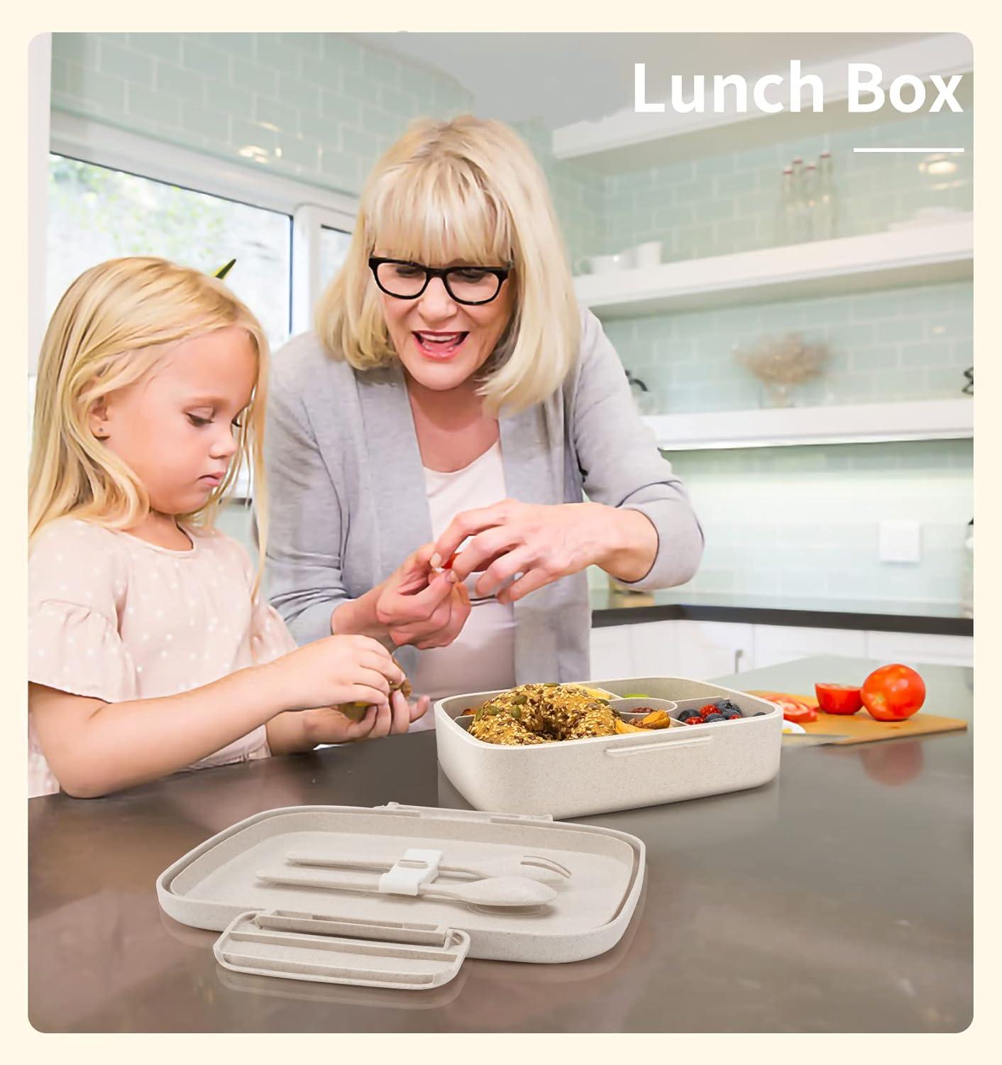 Eco-Friendly White Insulated Stainless Steel Bento Lunch Box