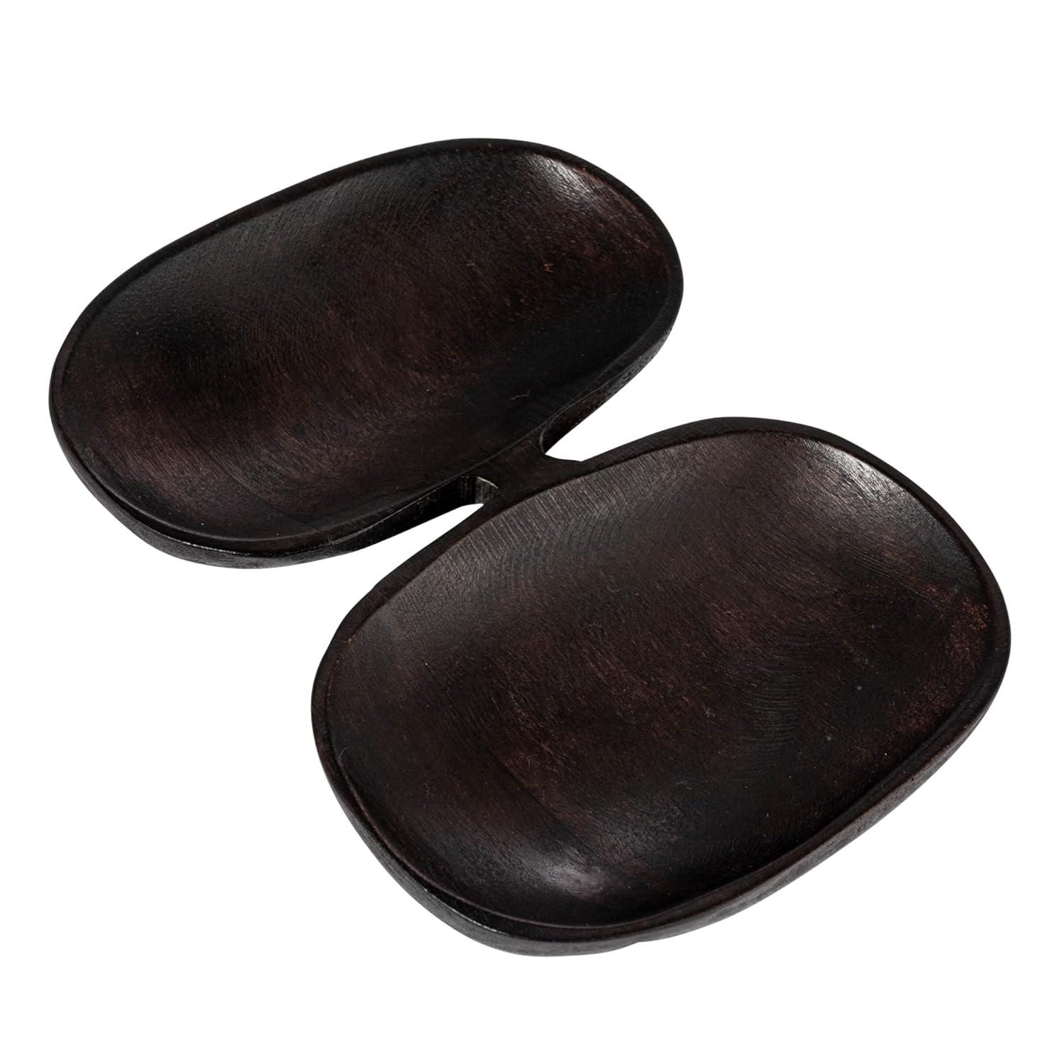 Bloomingville Modern Wood Serving Dish with 2 Sections, Brown