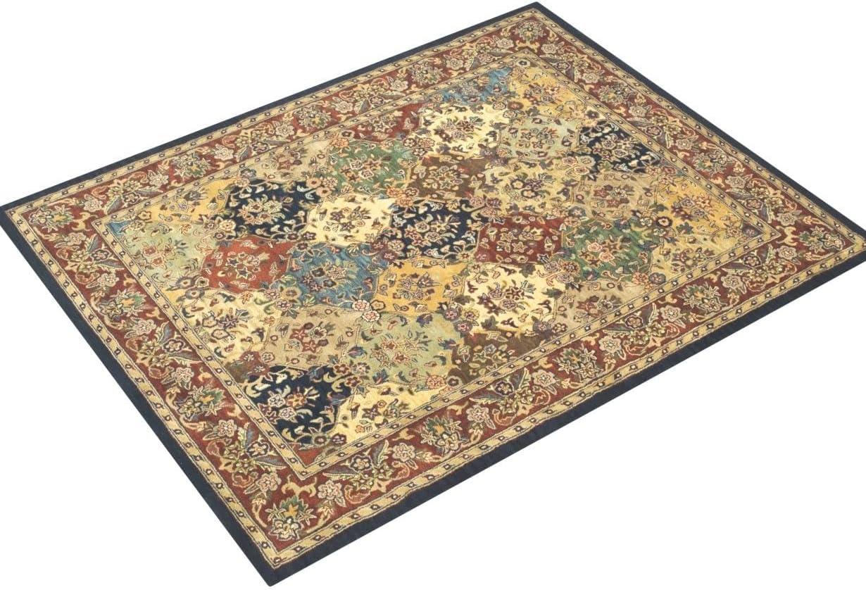 Heritage HG911 Hand Tufted Area Rug - Multi/Burgundy - 8'x10' - Safavieh.